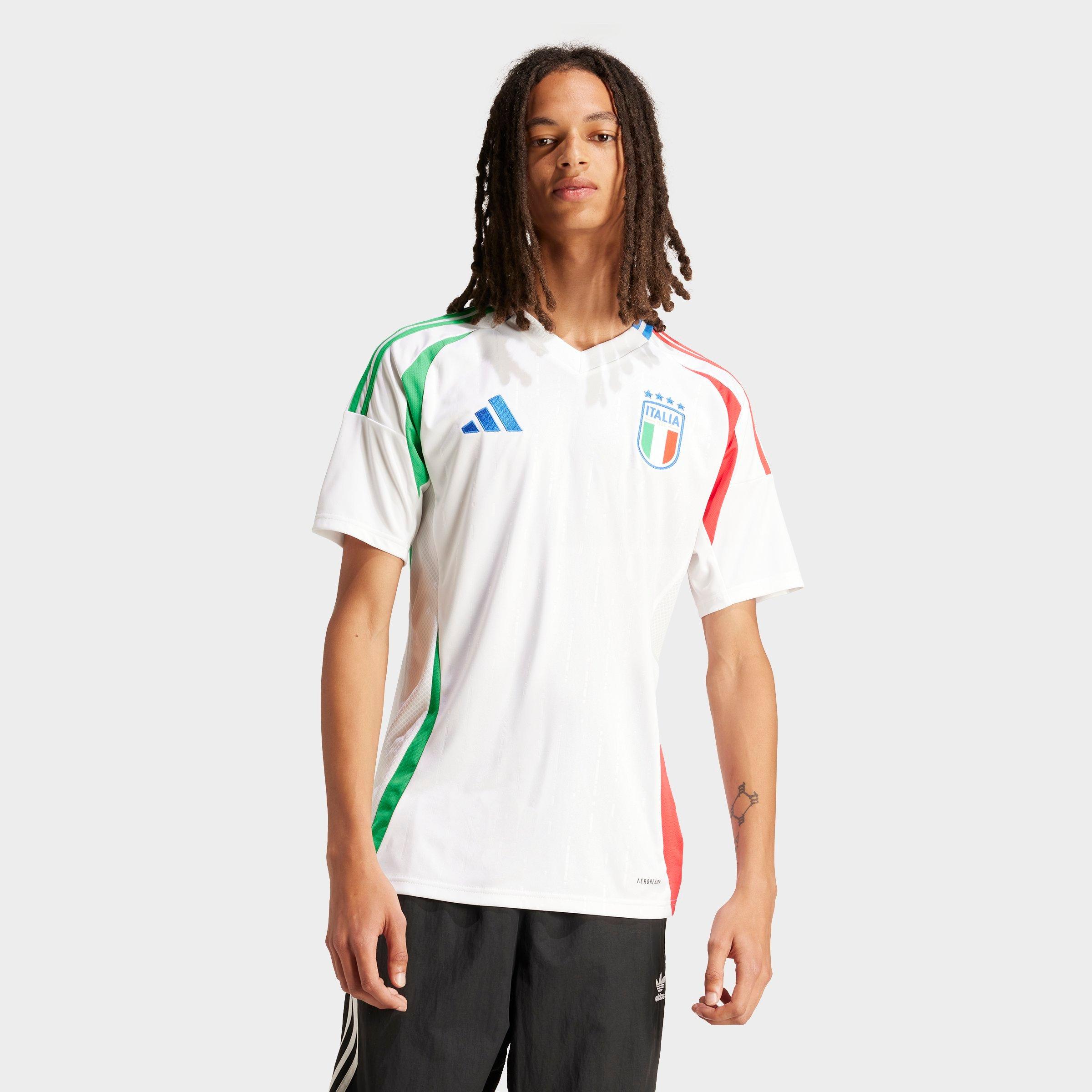 Adidas Originals Mens Italy Adidas Italy 2024 Away Soccer Jersey In White