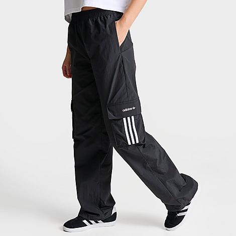 Adidas Originals Adidas Women's Originals Woven Cargo Pants In Black/white