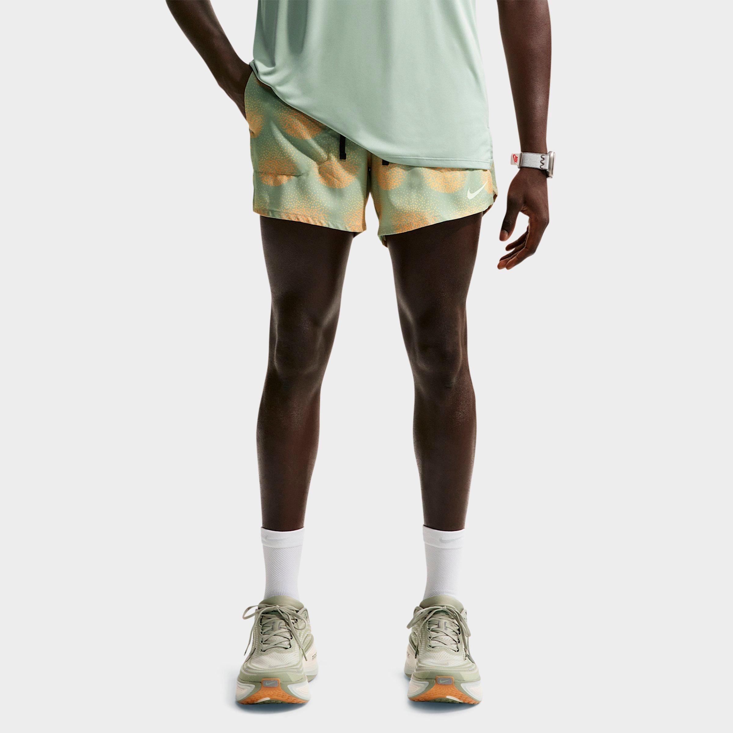 Nike Men's Stride Dri-FIT Distant Dreams 5" Brief-Lined Running Shorts in Jade Horizon Size: 3XL Tall