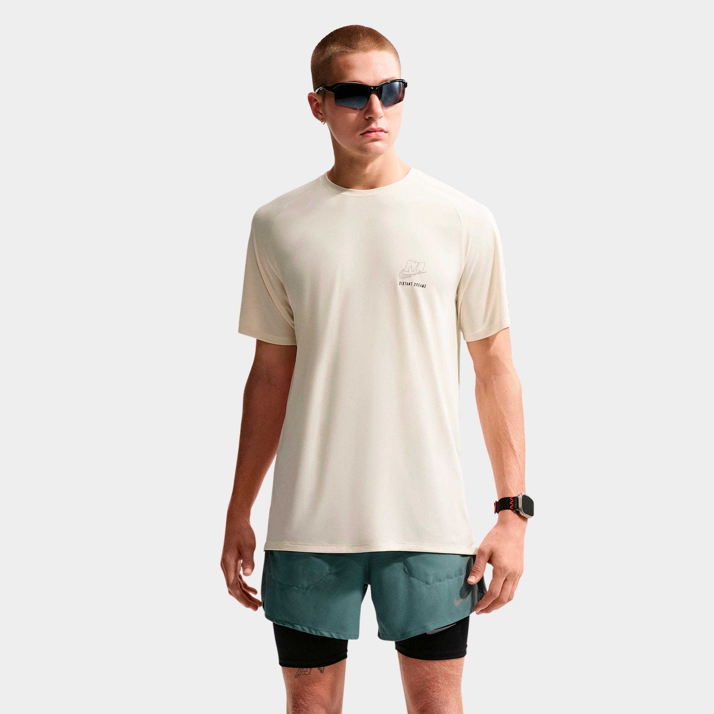 Nike Men's Stride Dri-FIT Distant Dreams ADV Running Top in Coconut Milk Size: 4XL