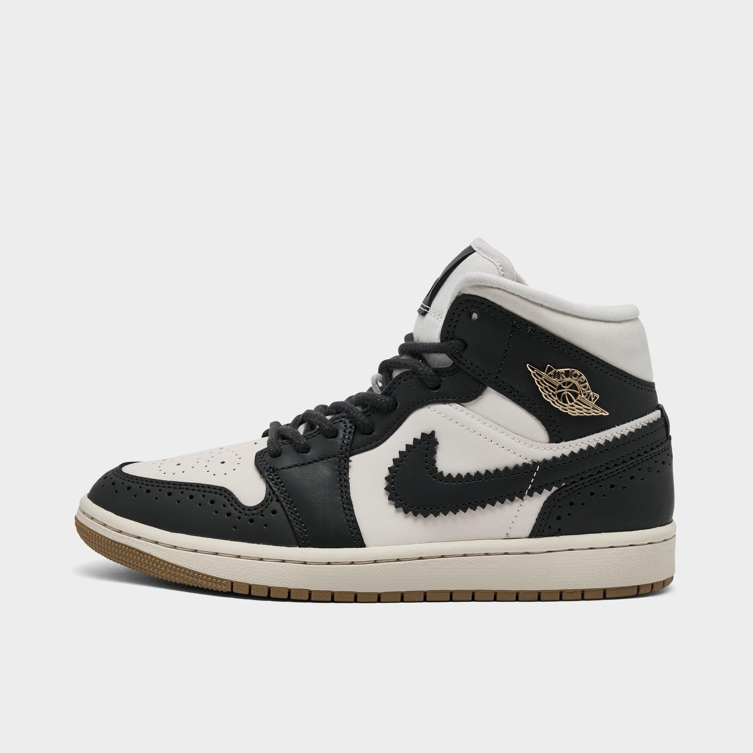 Jordan Women's Air 1 Mid SE Casual Shoes in Off Noir/Chalk/Pearl White Size: 8.5