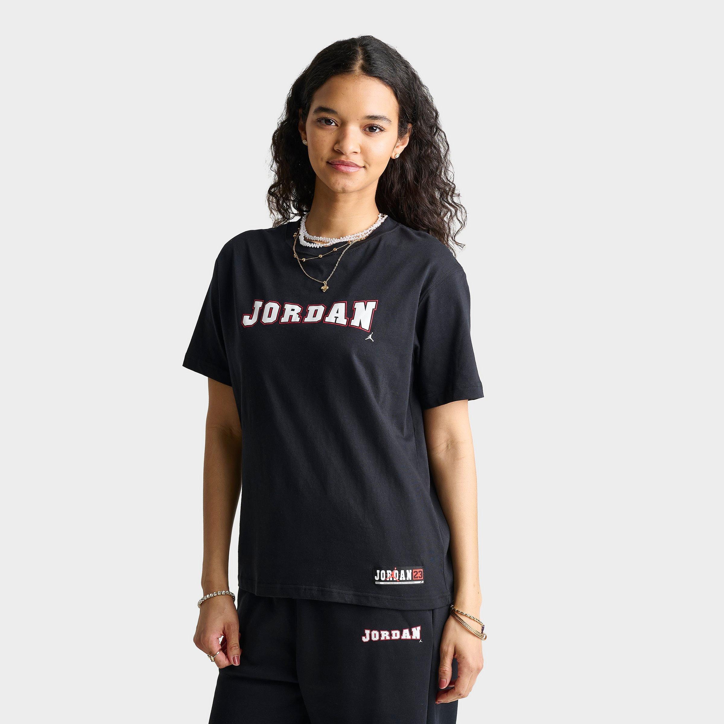 Jordan Women's Varsity Graphic T-Shirt in Black/White Size: XS