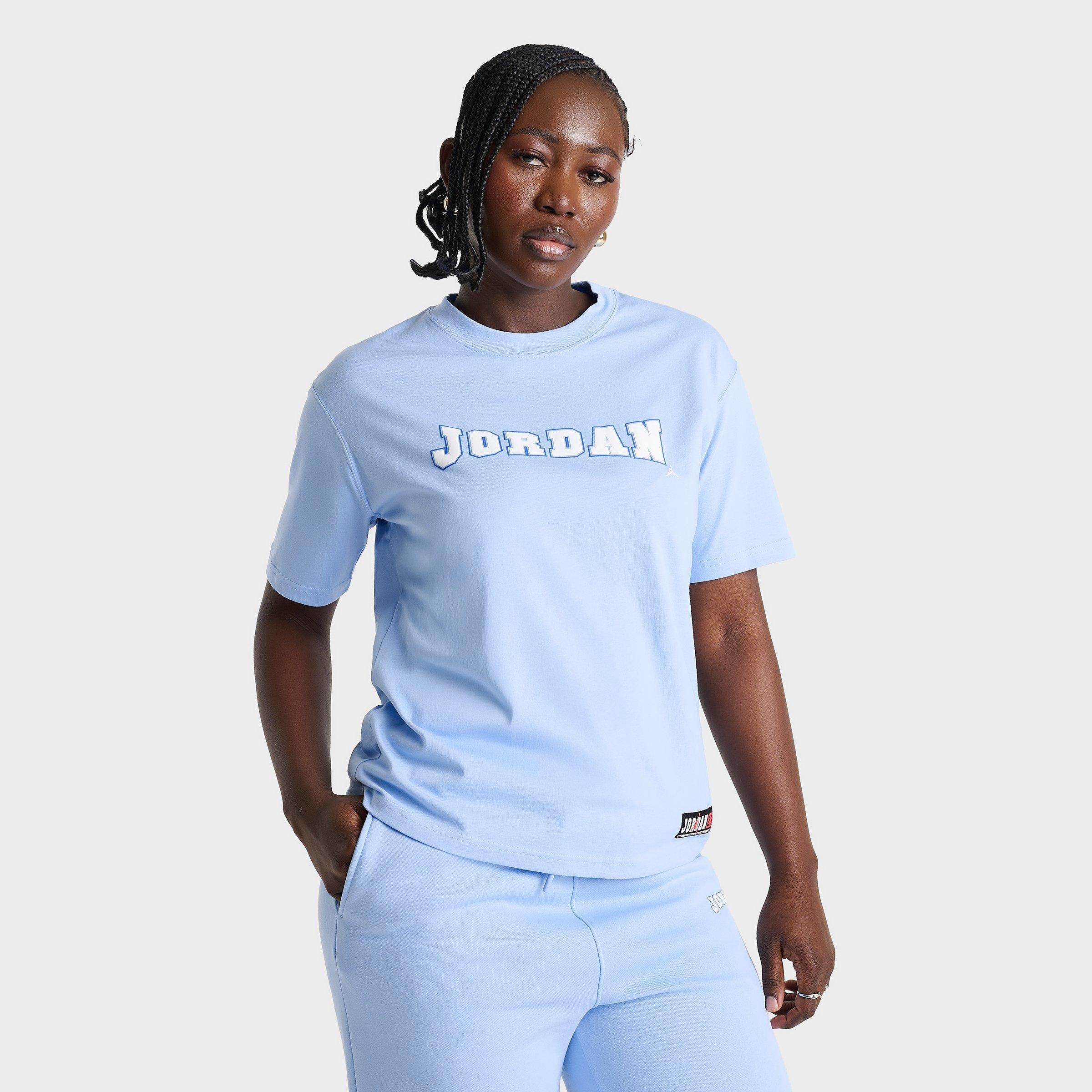 Jordan Women's Varsity Graphic T-Shirt in Psychic Blue/White Size: XS