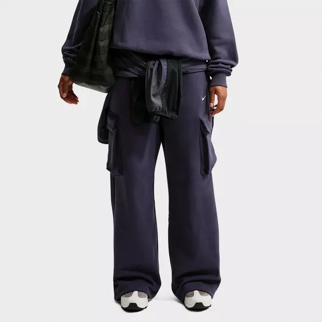 Women's Nike Studio Fleece Medium-Weight High-Rise Oversized Cargo Pants