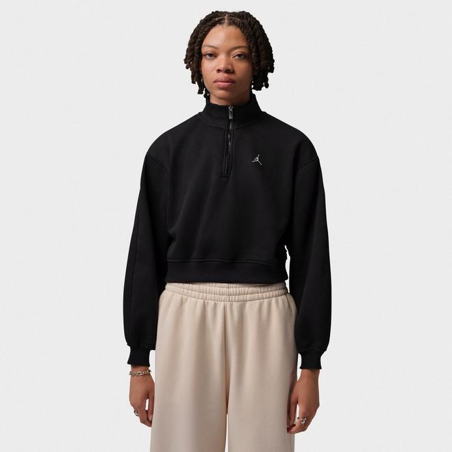 Women's Jordan Brooklyn Quarter-Zip Cropped Top