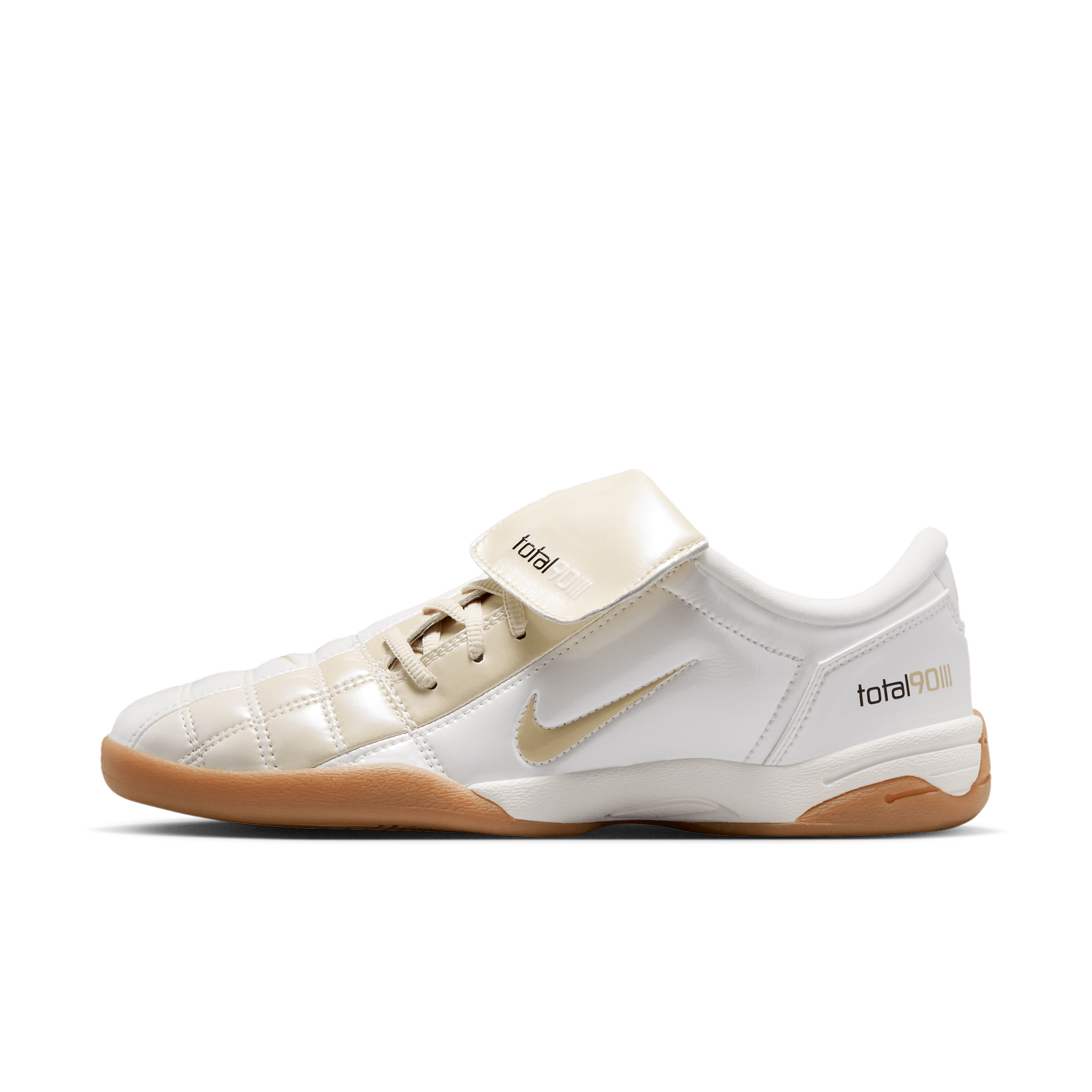 Nike Women's Total 90 SE Casual Shoes in Sail/Gum Light Brown/Black Size: 8.0