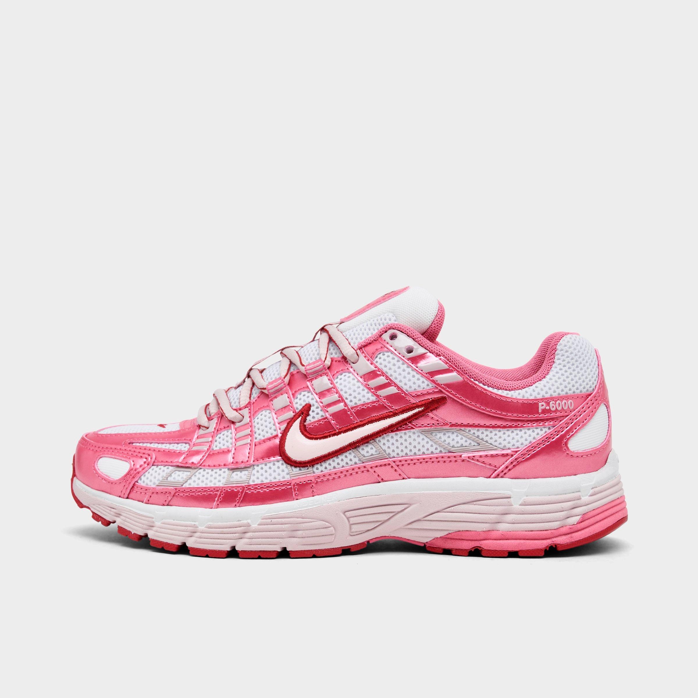 Nike Women's P-6000 Casual Shoes in Summit White/Peony/Team Crimson Size: 8.0