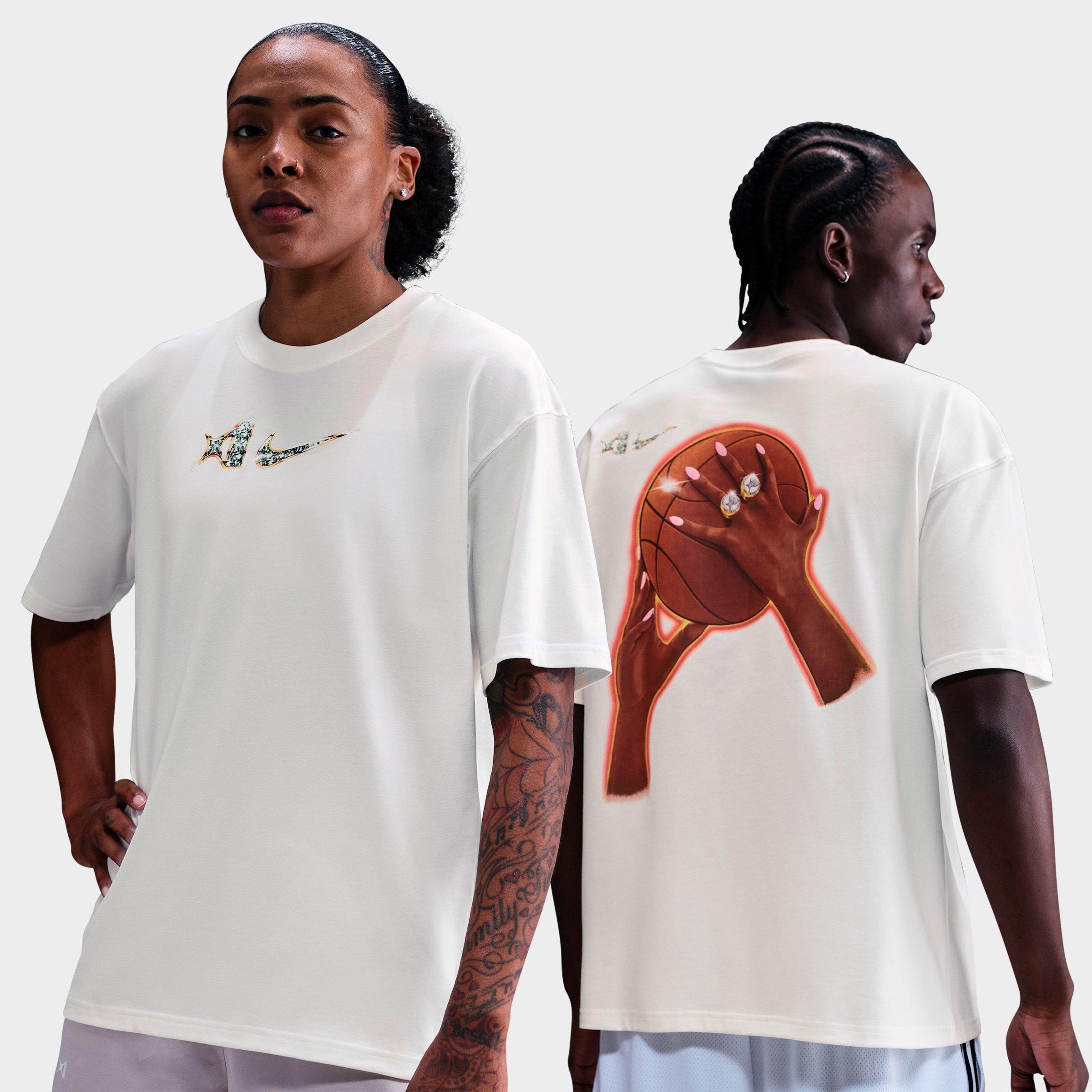 Nike Men's A'ja Wilson Rings Dri-FIT Basketball T-Shirt in Sail Size: Small