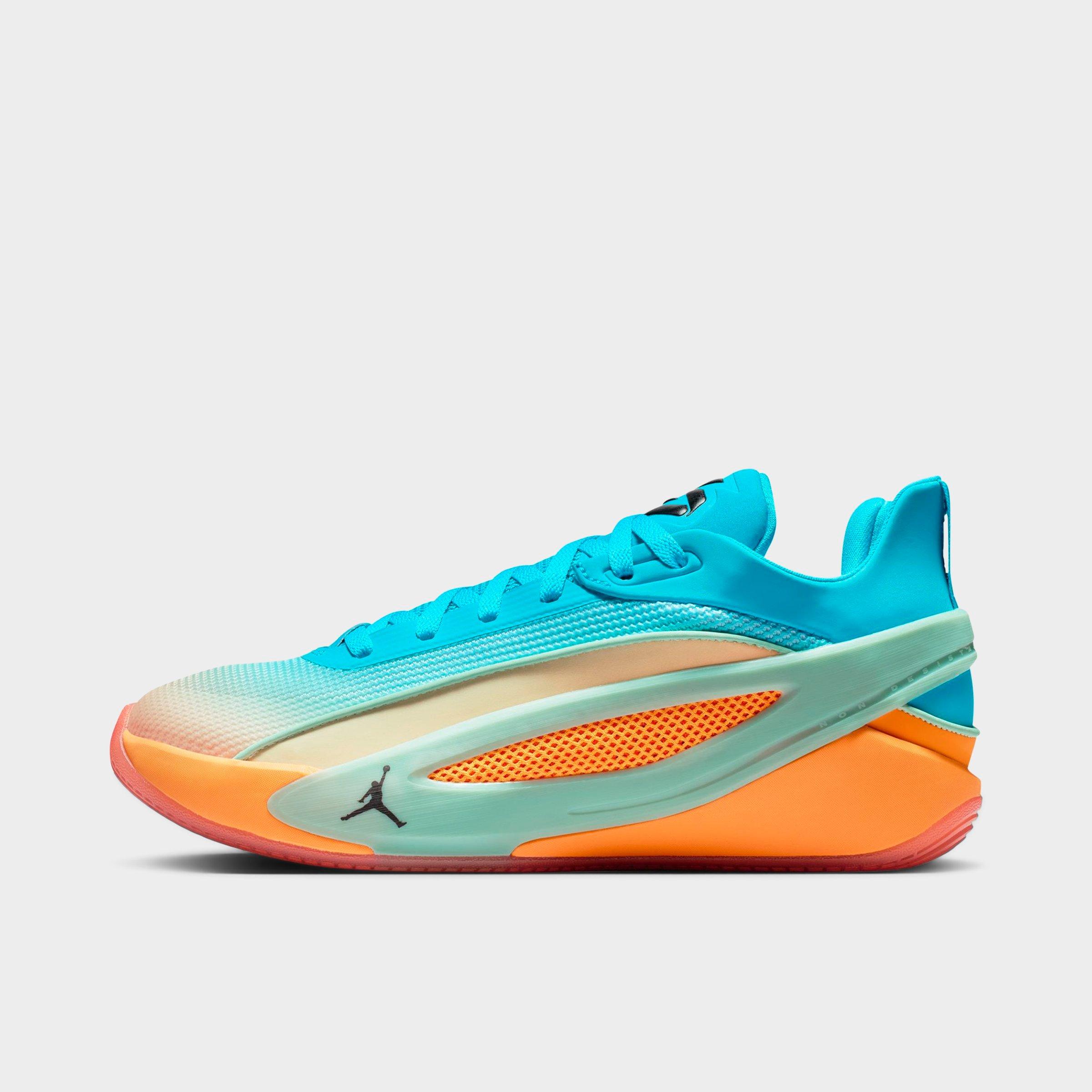 Jordan Luka 5 Basketball Shoes in Multi-Color/Turquoise Blue/Green Glow Size: 6.0