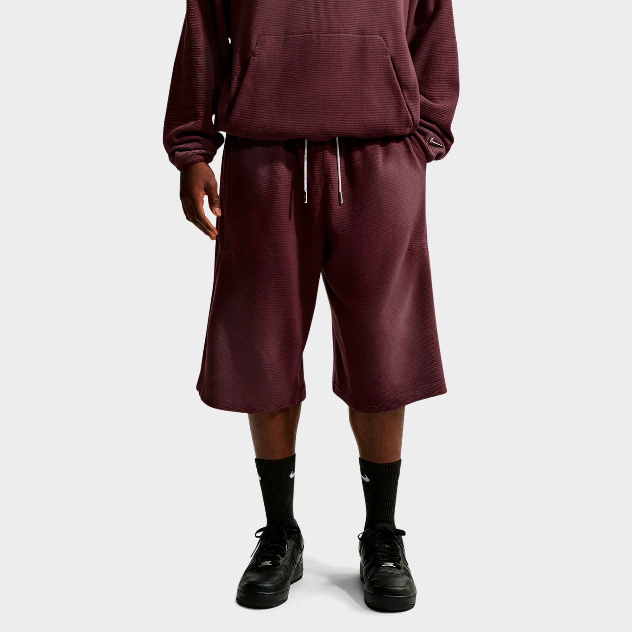 Nike Men's Ja 14" Waffle Knit Shorts in Burgundy Crush Size: 4XL