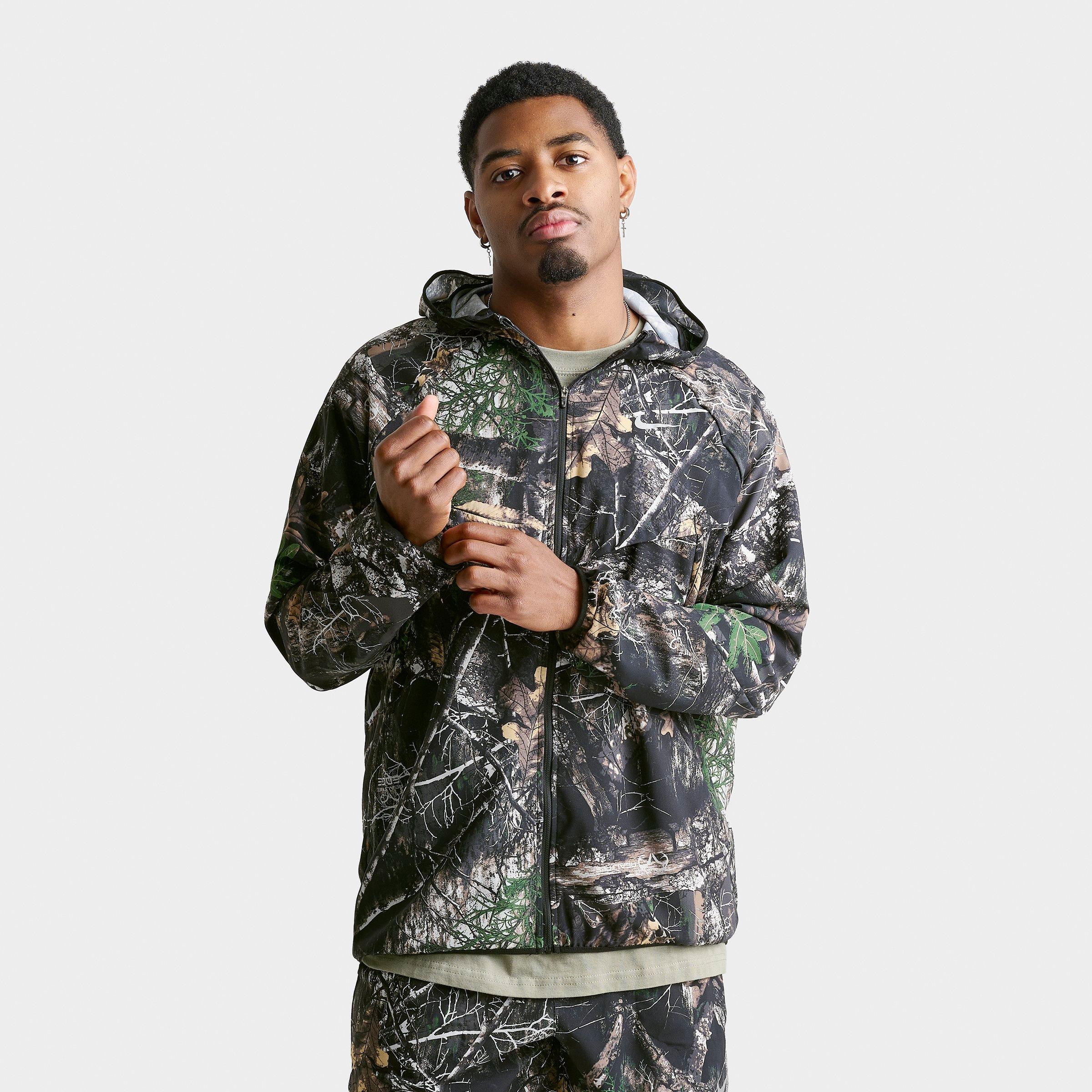 Nike Men's Stride Dri-FIT Realtree Running Jacket in Anthracite/Black Size: Small