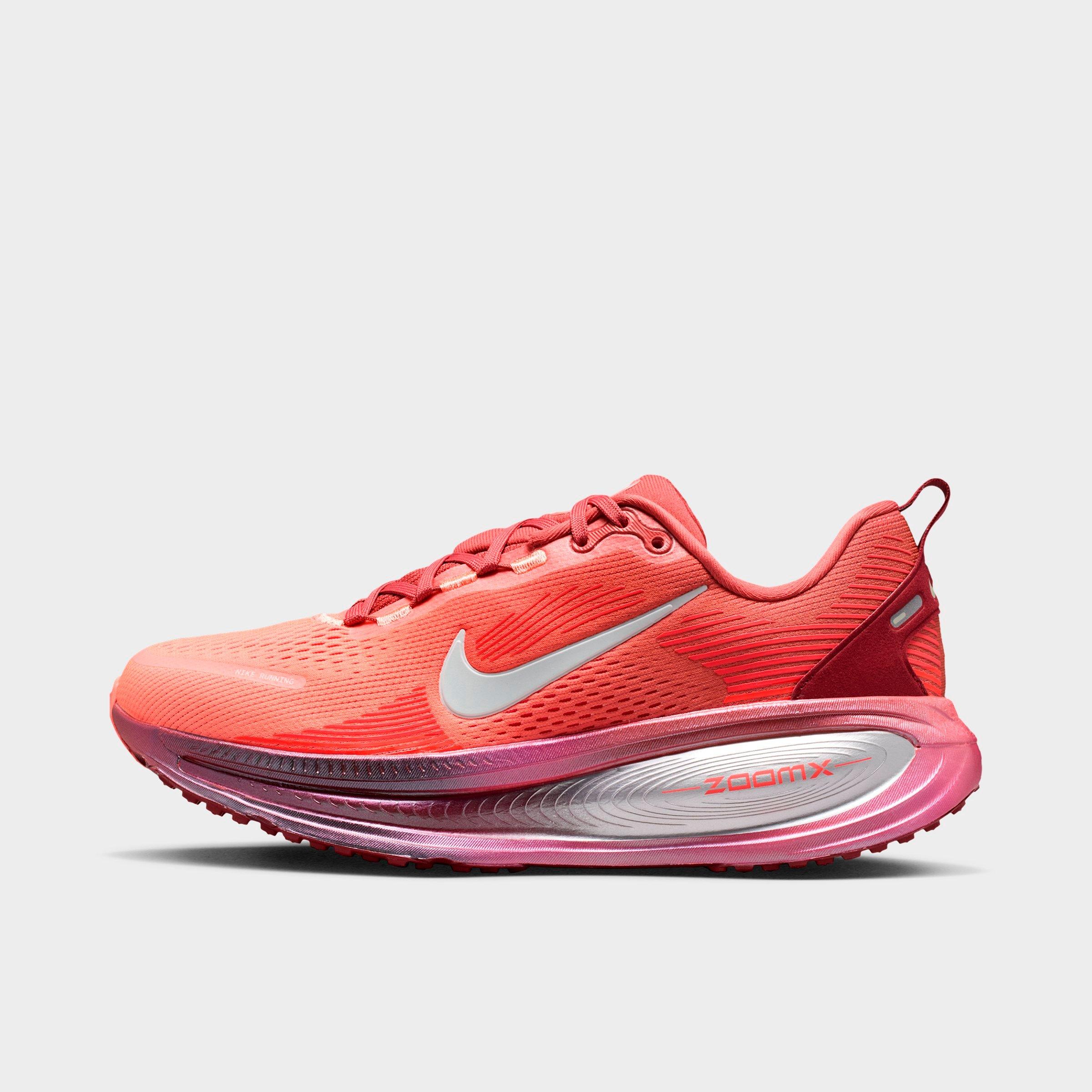 Nike Women's Vomero 18 SE Running Shoes in Light Redwood/Bright Crimson/Atomic Pink Size: 9.0