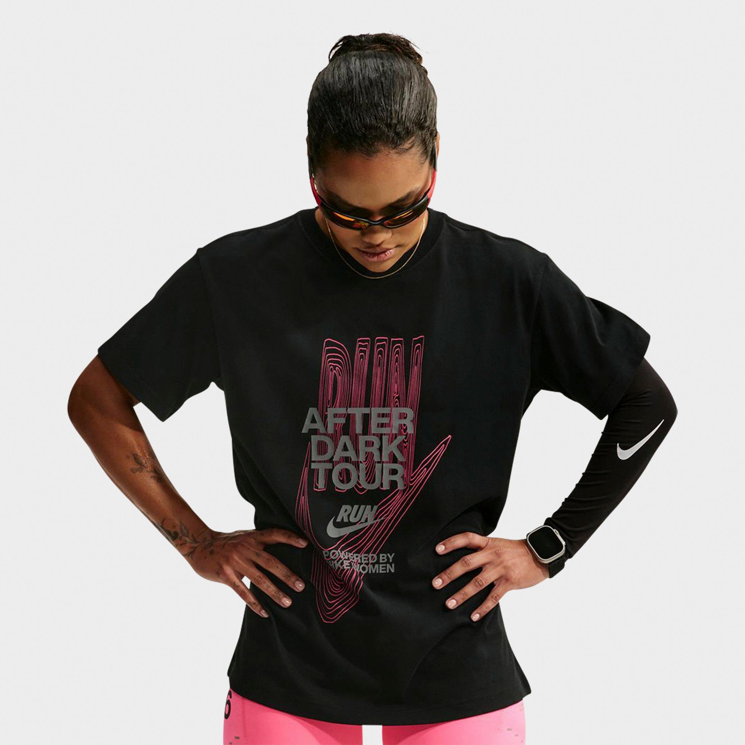 Nike Women's After Dark Tour Dri-FIT Short-Sleeve Running T-Shirt