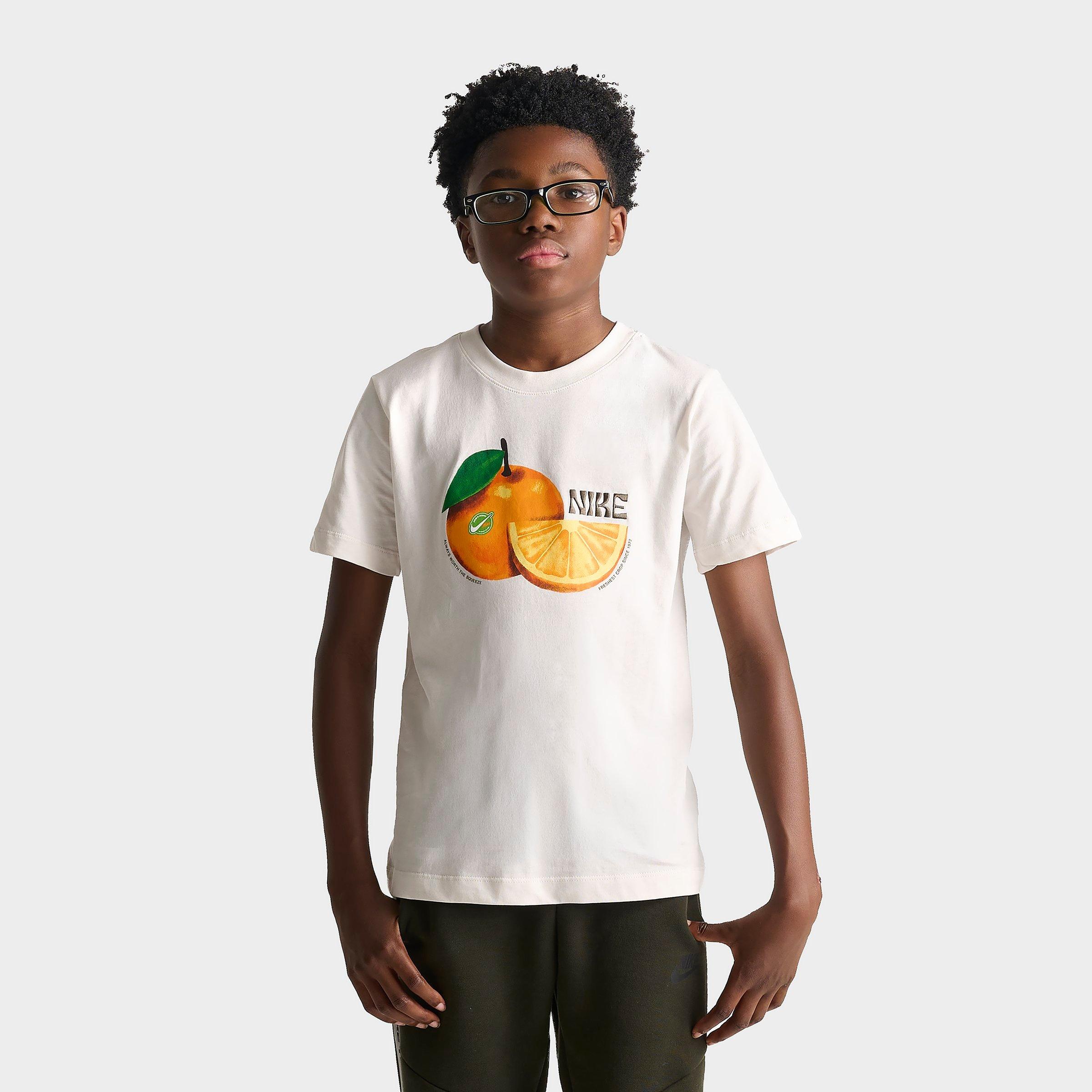 Nike Big Kids Sportswear Orange Graphic T-Shirt