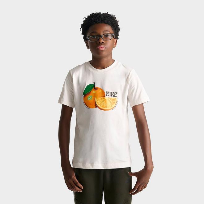 Big Kids' Nike Sportswear Orange Graphic T-Shirt