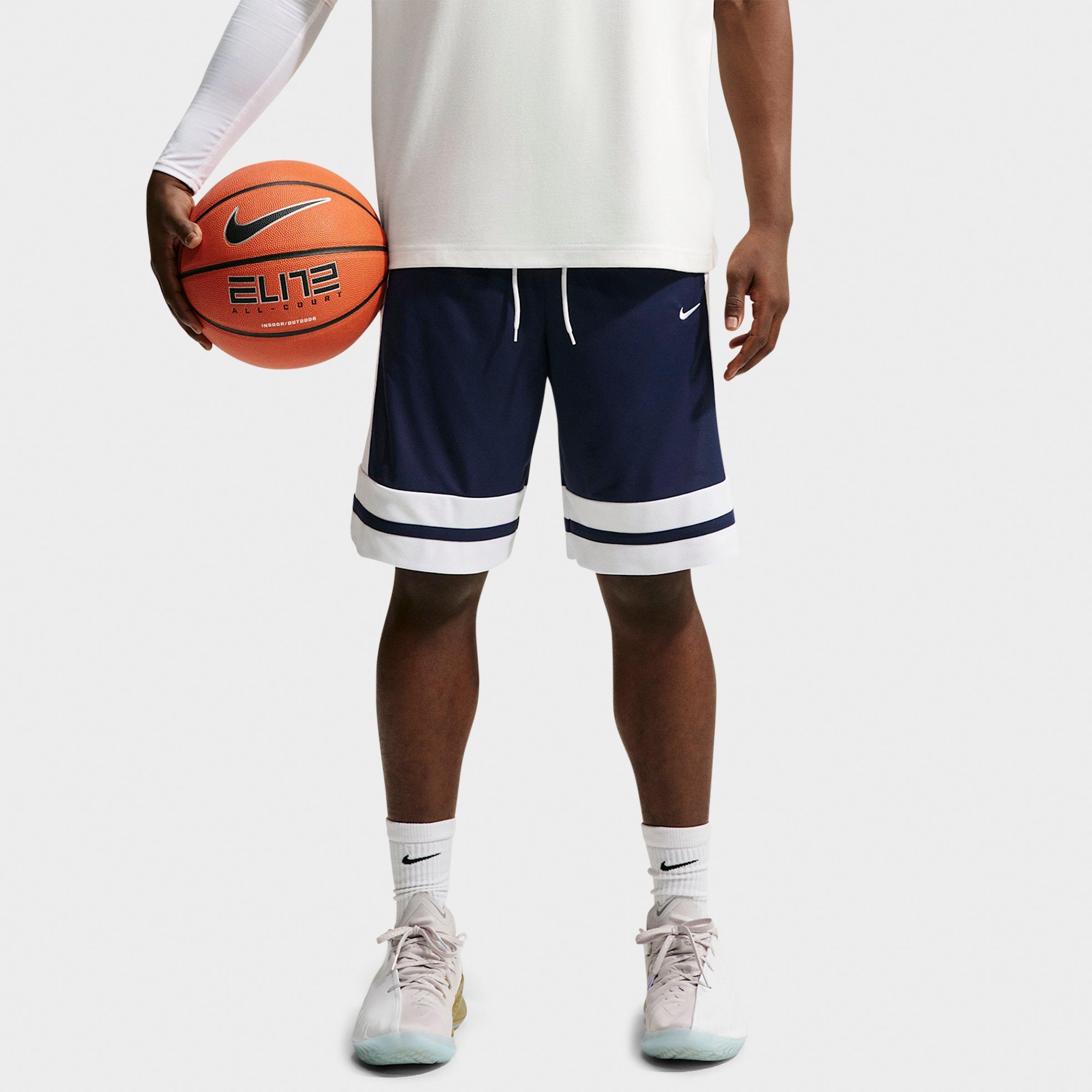 Nike Men's Dri-FIT Game Classic 10" Basketball Shorts in Midnight Navy/White/Midnight Navy Size: Large