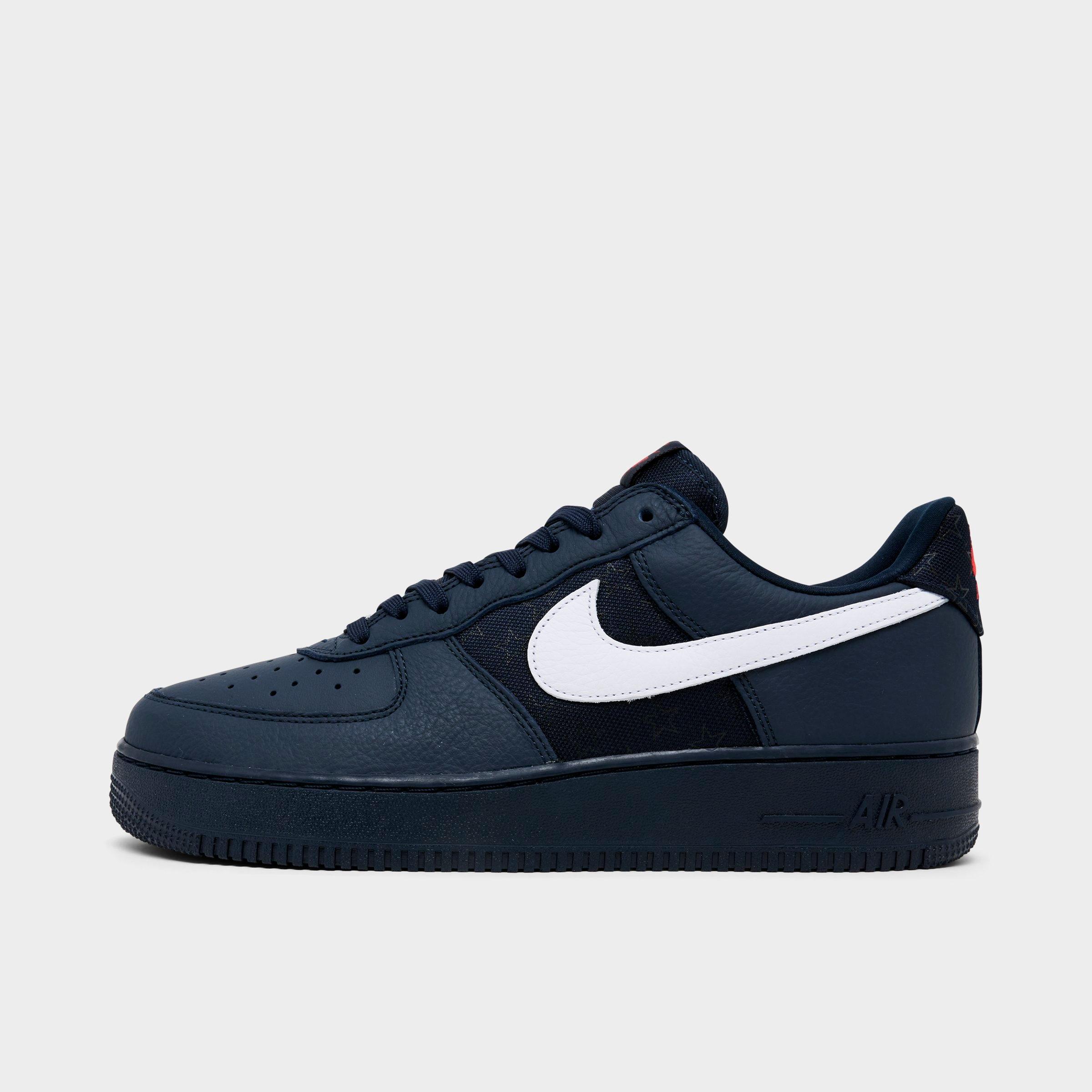 Nike Men's Air Force 1 Low Retro USA Casual Shoes in Multi-Color/Black/Multi-Color Size: 9.5