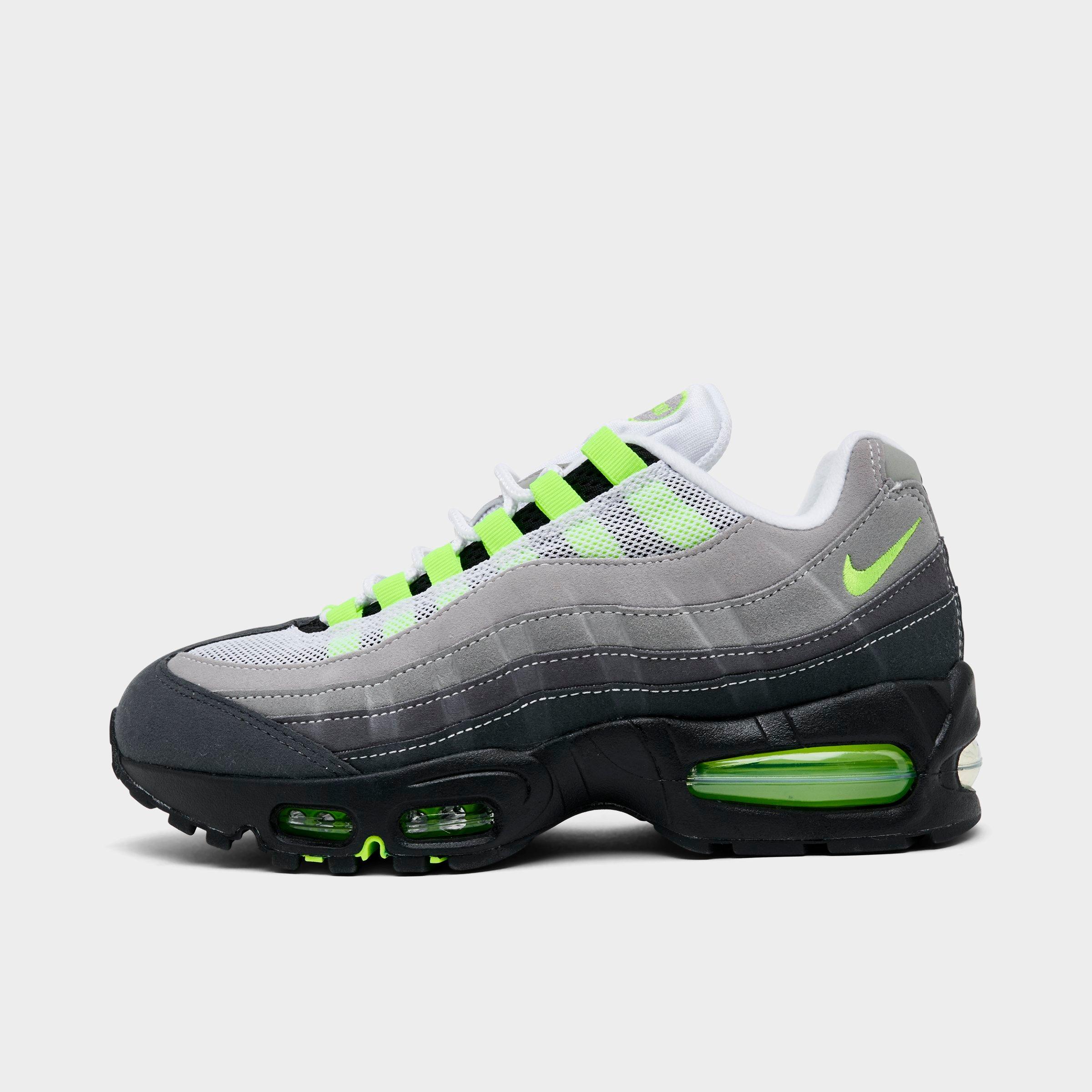 Nike Women's Air Max 95 Big Bubble Casual Shoes in Black/Neon Yellow/Anthracite Size: 5.5