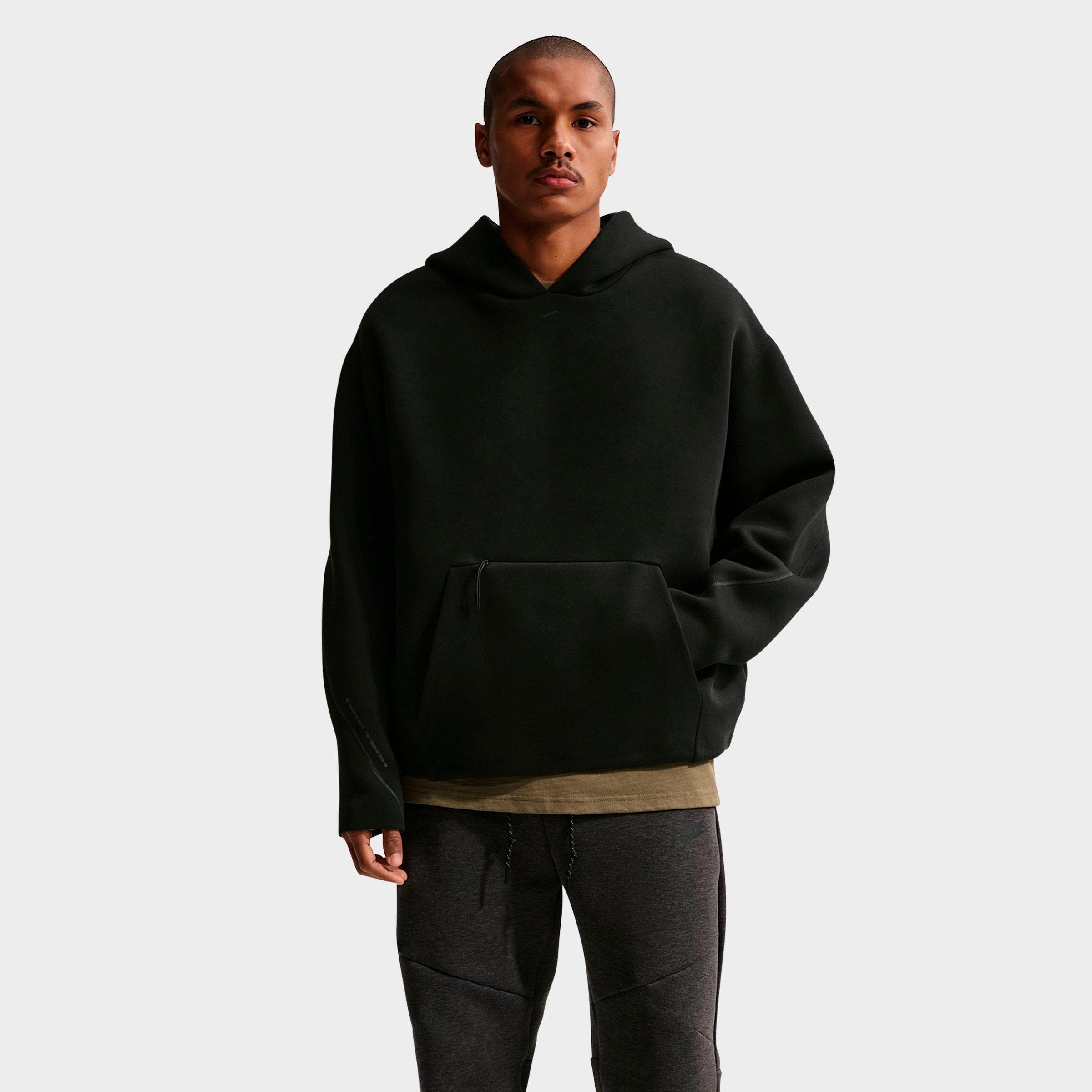 Nike Men's Tech Ergo Fleece Pullover Hoodie in Black Size: 2XL