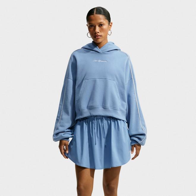 Women's Nike Studio Fleece Medium Weight "Graphic Pack" Cropped Pullover Hoodie