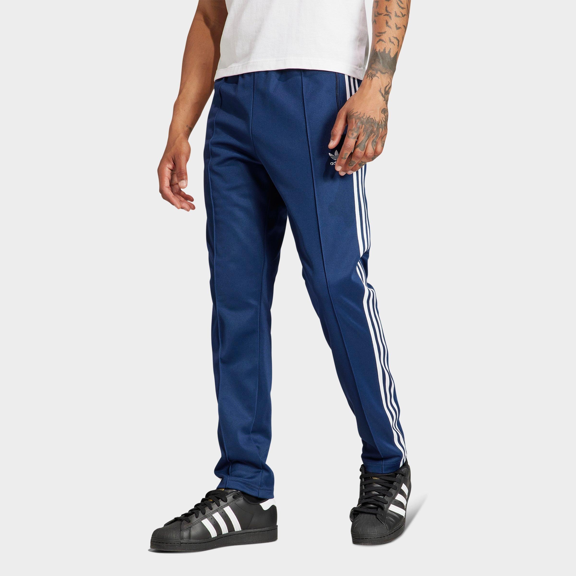 adidas Men's Originals adicolor Classics Beckenbauer Track Pants in Night Indigo Size: XS