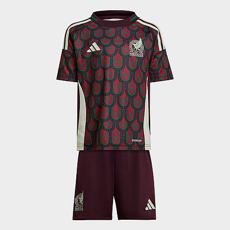 Adidas Originals Babies' Adidas Toddler And Little Kids' Mexico 2024 Home Soccer Mini Kit Uniform Set In Multicolor