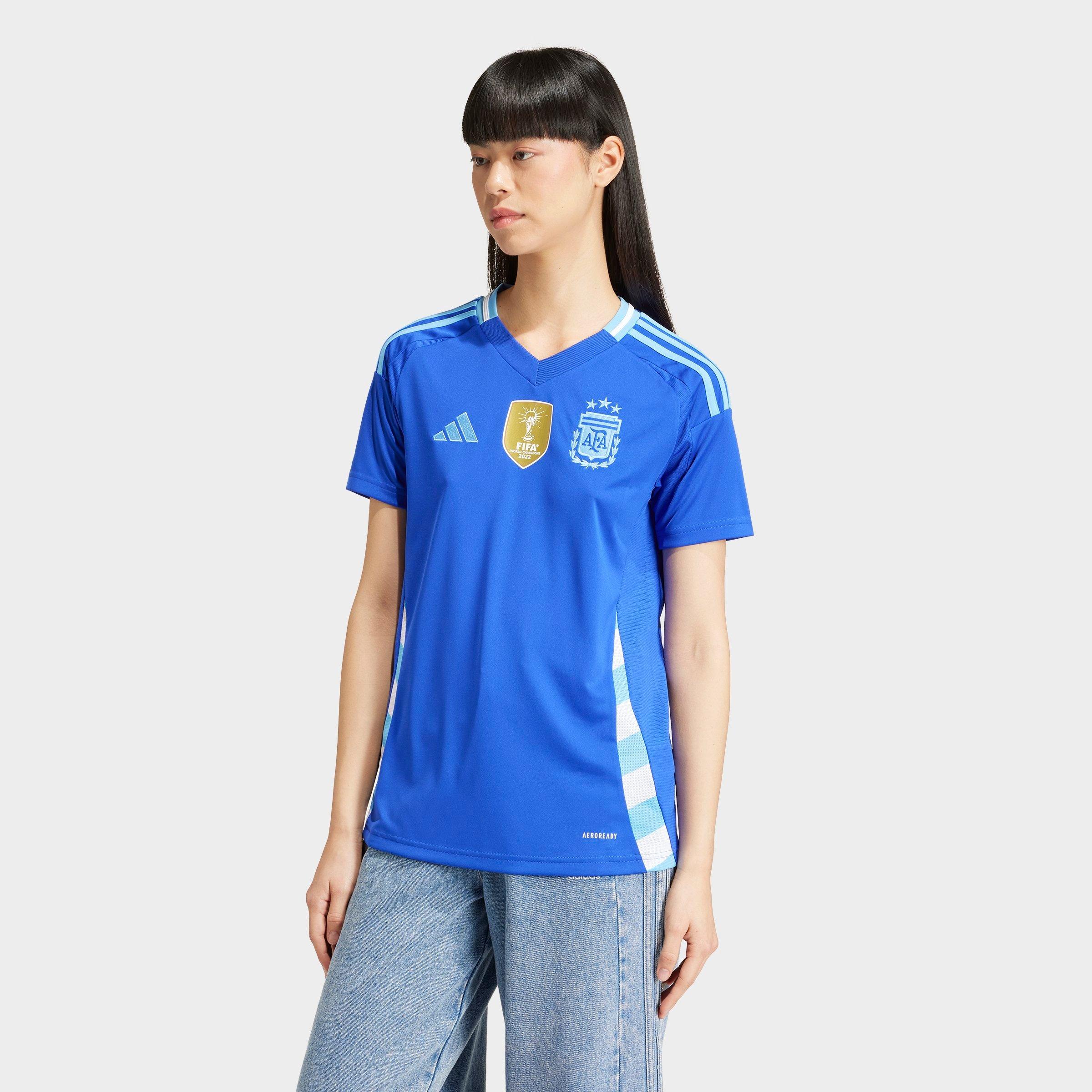 Adidas Originals Adidas Women's Argentina 2024 Away Soccer Jersey In Lucid Blue/blue Burst