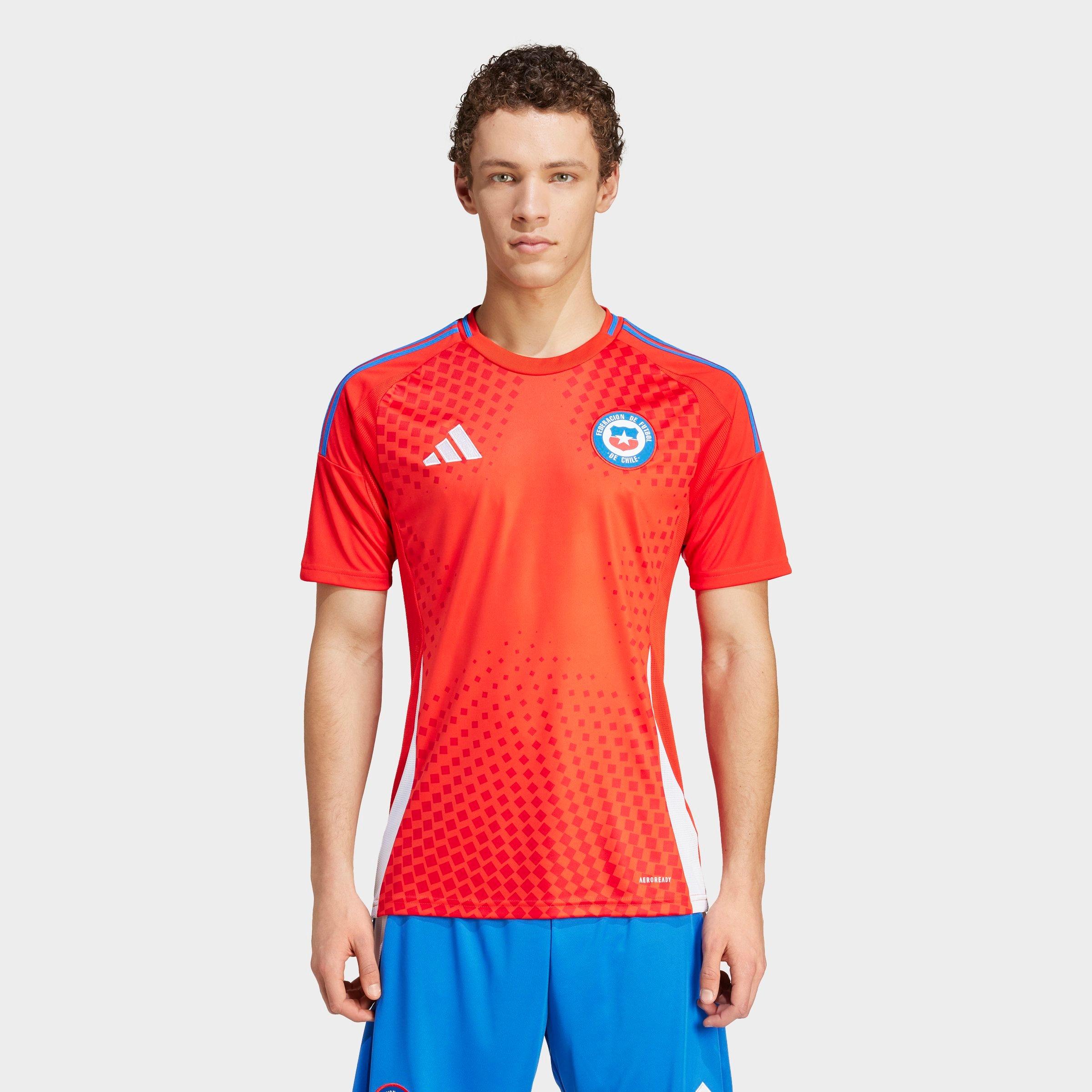 Shop Adidas Originals Adidas Men's Chile 2024 Home Soccer Jersey In Red