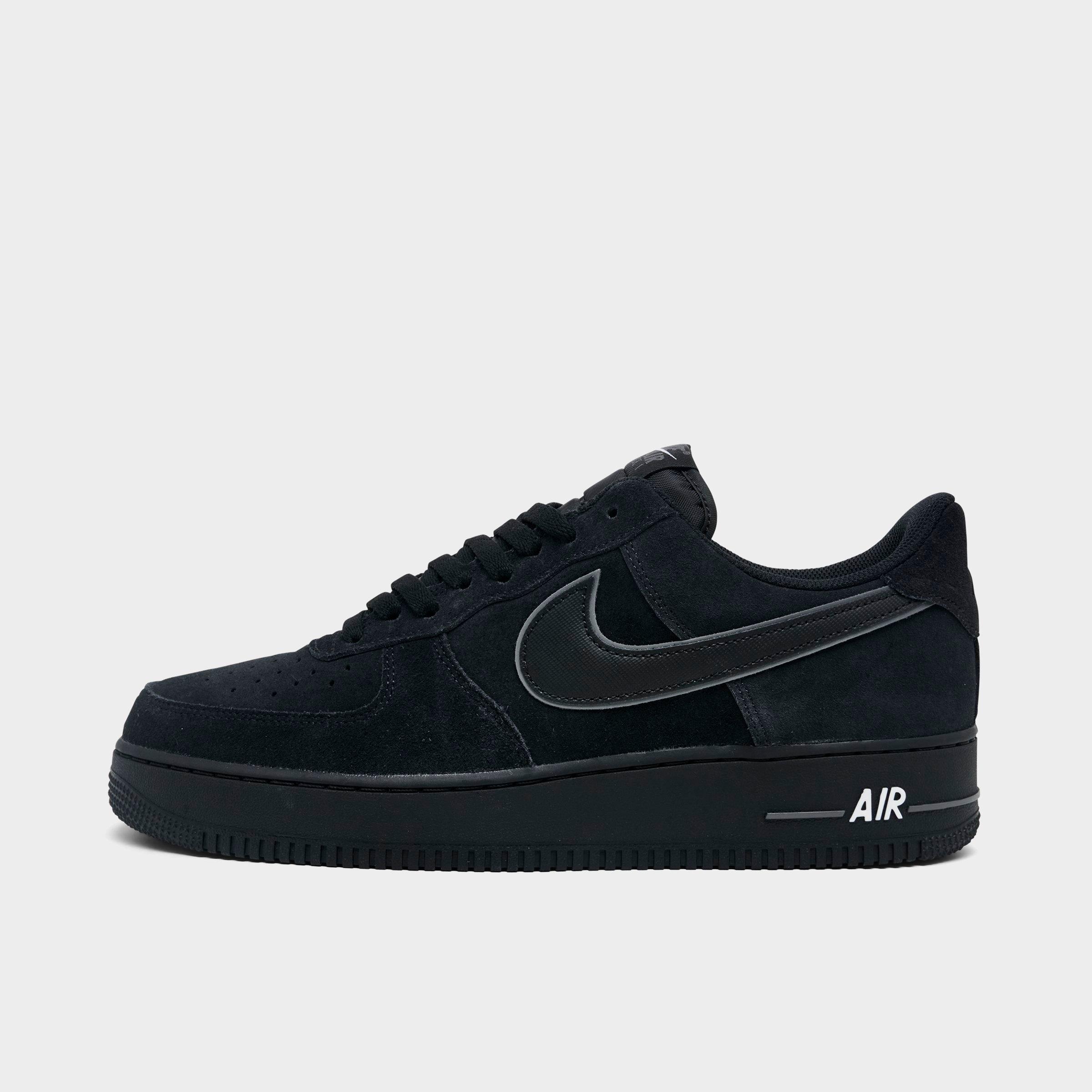 Nike Men's Air Force 1 '07 LV8 Casual Shoes in Black/Iron Grey Size: 8.0