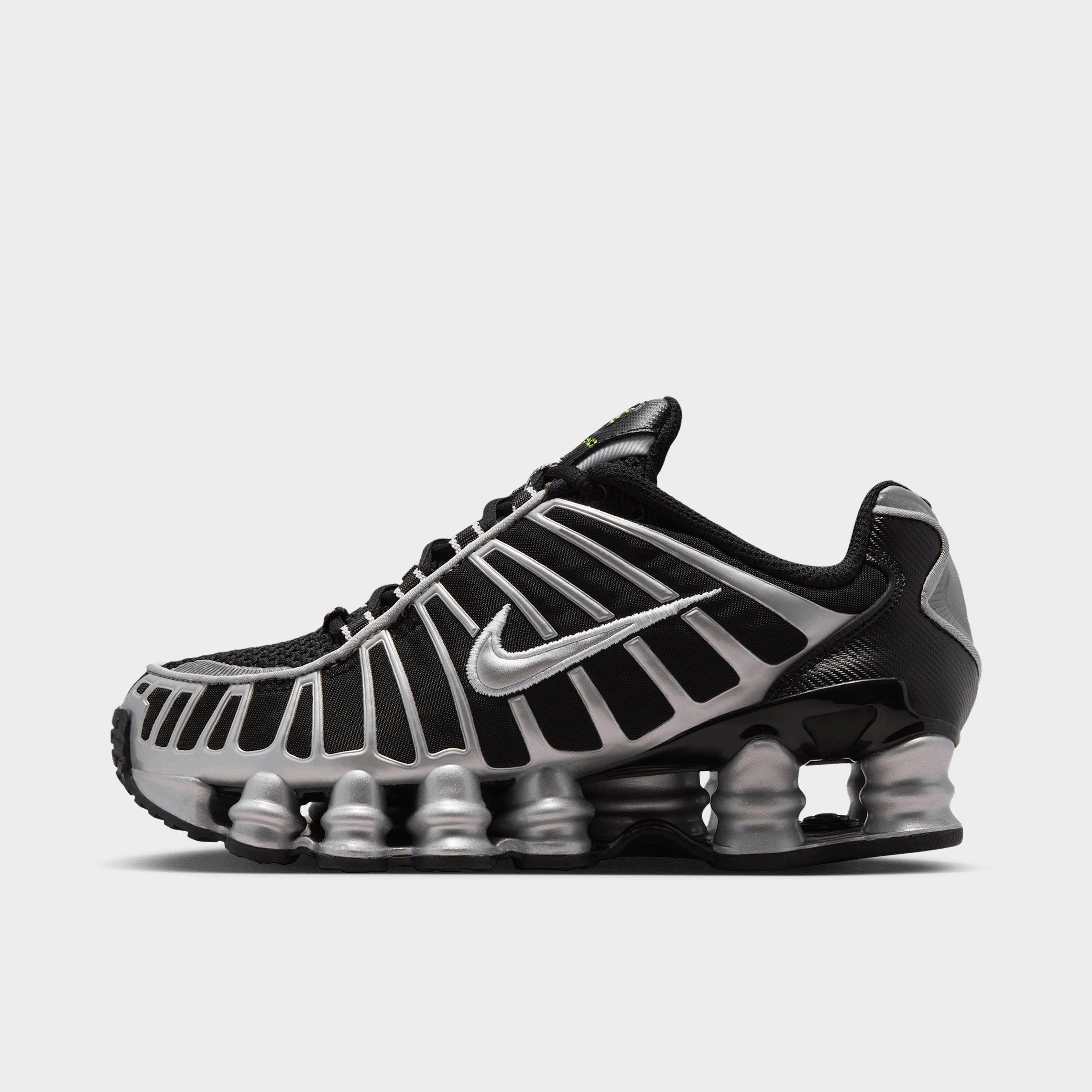 Nike Big Kids Shox TL Casual Shoes in Black/Volt Ice/Photon Dust Size: 7.0
