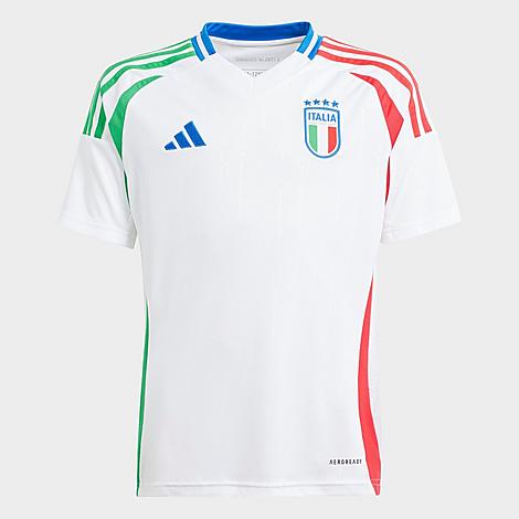 Adidas Originals Adidas Kids' Italy 2024 Away Soccer Jersey In White