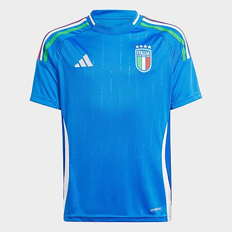 Adidas Originals Adidas Kids' Italy 2024 Home Soccer Jersey In Blue