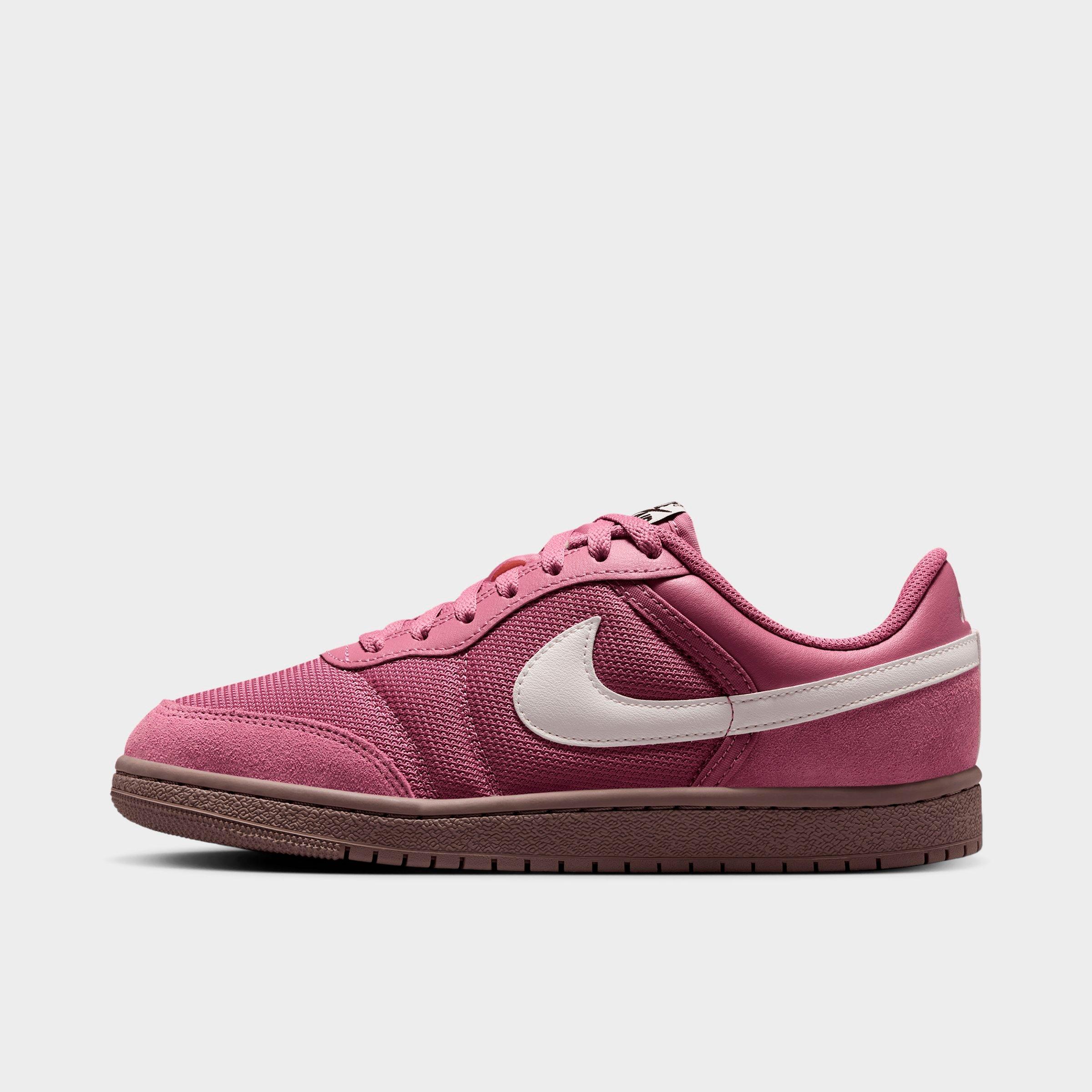 Jordan Women's Air Skyline Low Casual Shoes in Desert Berry/Black/Gum Medium Brown Size: 9.0
