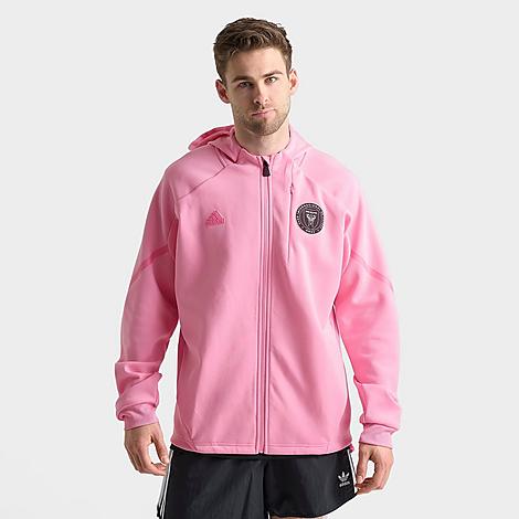 Adidas Originals Adidas Men's Inter Miami Cf Mls Designed For Gameday Anthem Jacket In Light Pink