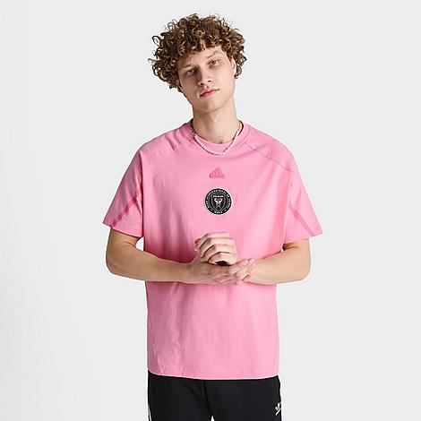 Adidas Originals Adidas Men's Inter Miami Cf Mls Designed For Gameday Travel T-shirt In Light Pink