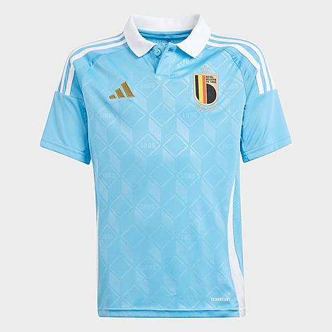 Adidas Originals Adidas Kids' Belgium 2024 Away Soccer Jersey In Semi Blue Burst