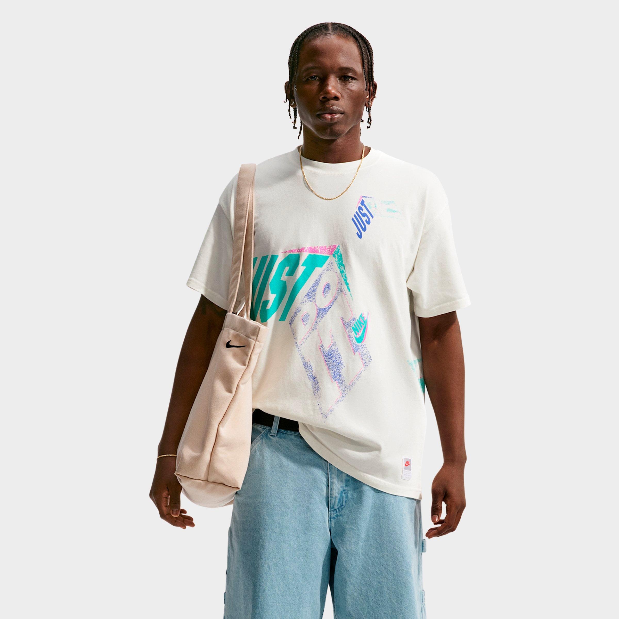 Nike Men's Sportswear Just Do It DNA Graphic T-Shirt in Sail Size: 3XL Tall