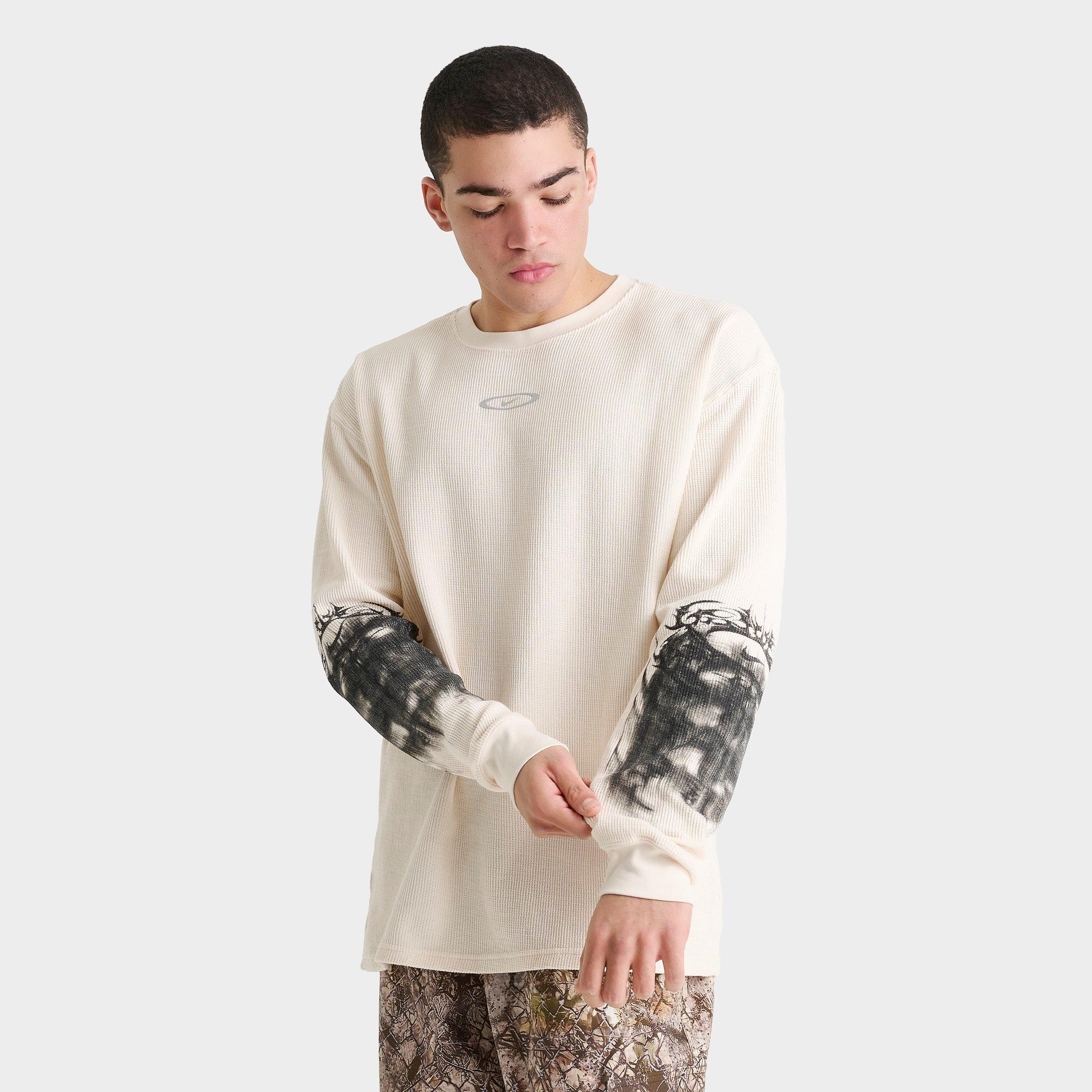 Nike Men's Sportswear Lightning Graphic Long-sleeve Thermal Shirt In Neutral
