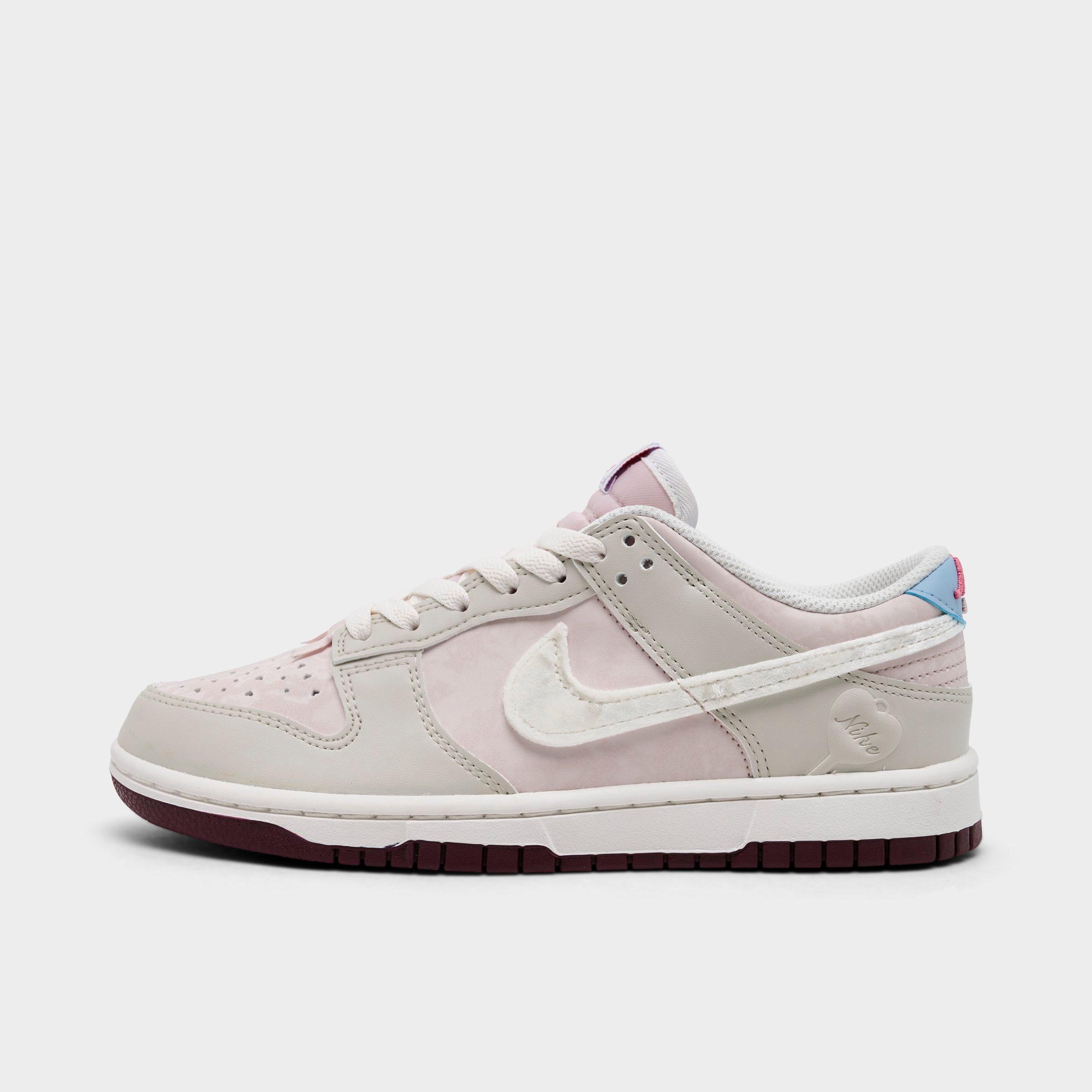 Nike Women's Dunk Low Next Nature SE Casual Shoes in Silt Red/Sail/Light Bone Size: 5.0