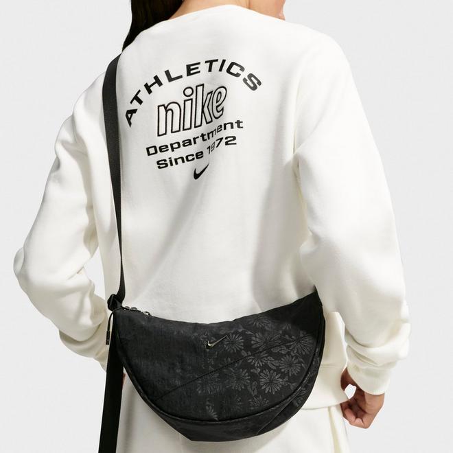 Women's Nike Aura Floral Crescent Crossbody Bag