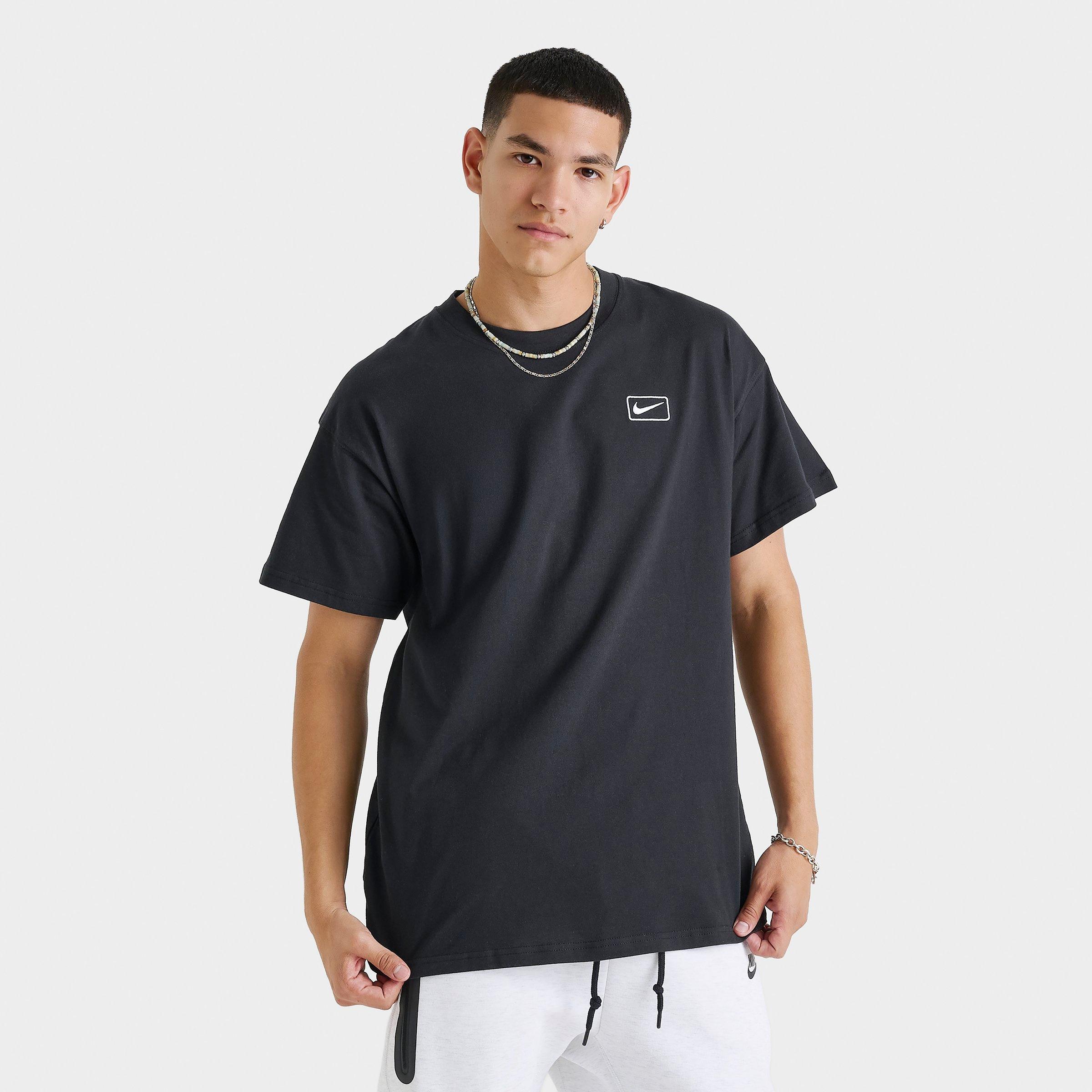 Nike Men's Sportswear Swoosh Box T-Shirt in Black Size: Small