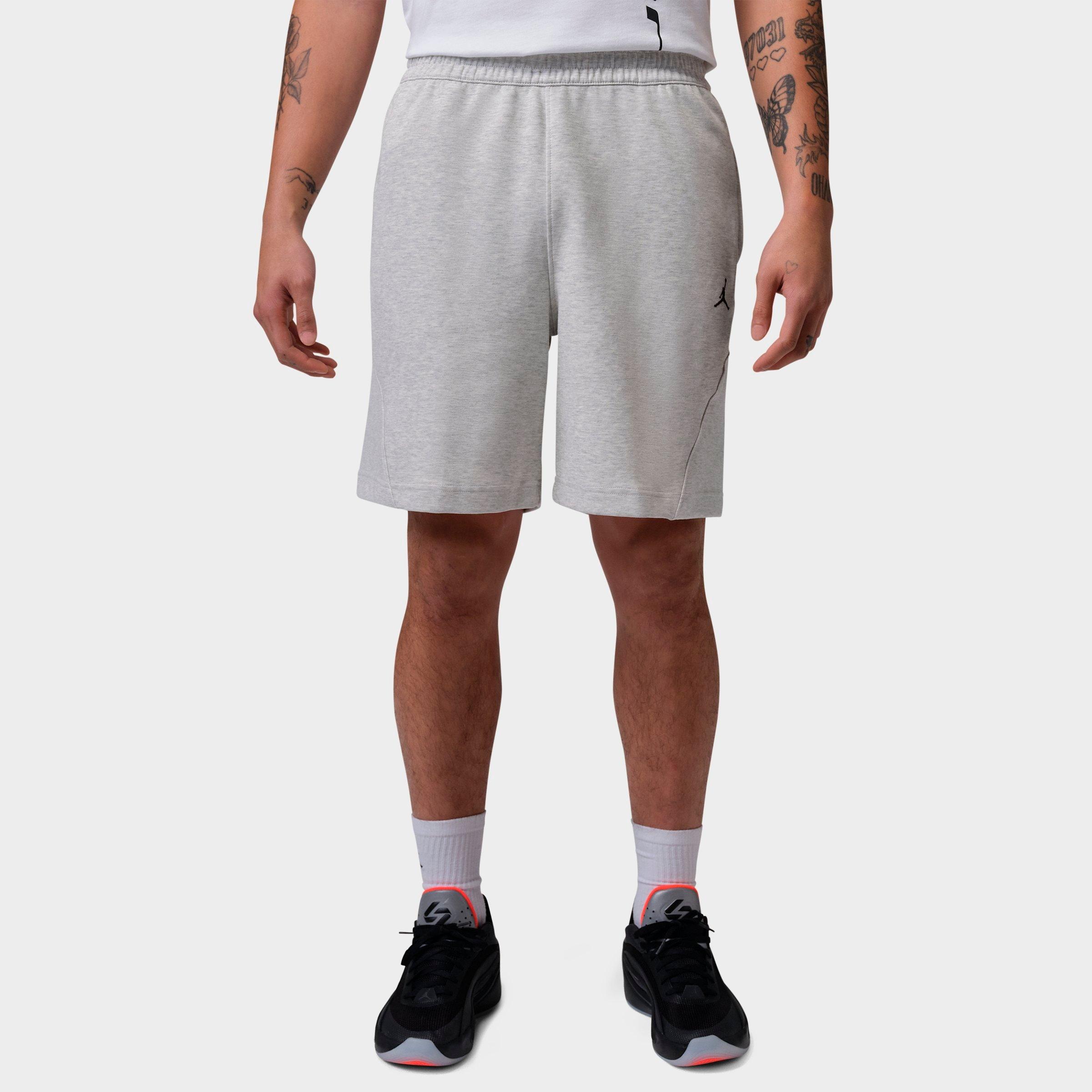 Jordan Men's Sport Hoop Fleece Shorts in Grey Heather/Pale Grey/Black Size: XS