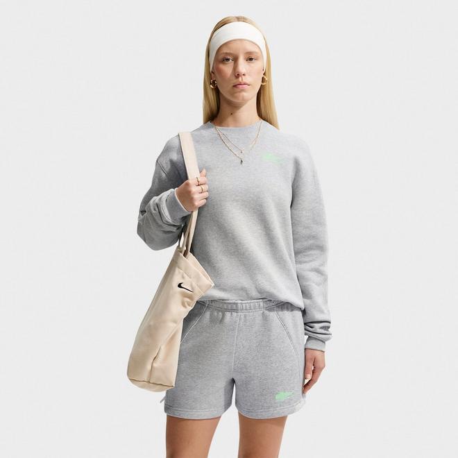 Women's Nike Studio Fleece Medium Weight Nike Athletic Department "Graphic Pack" Crewneck Sweatshirt