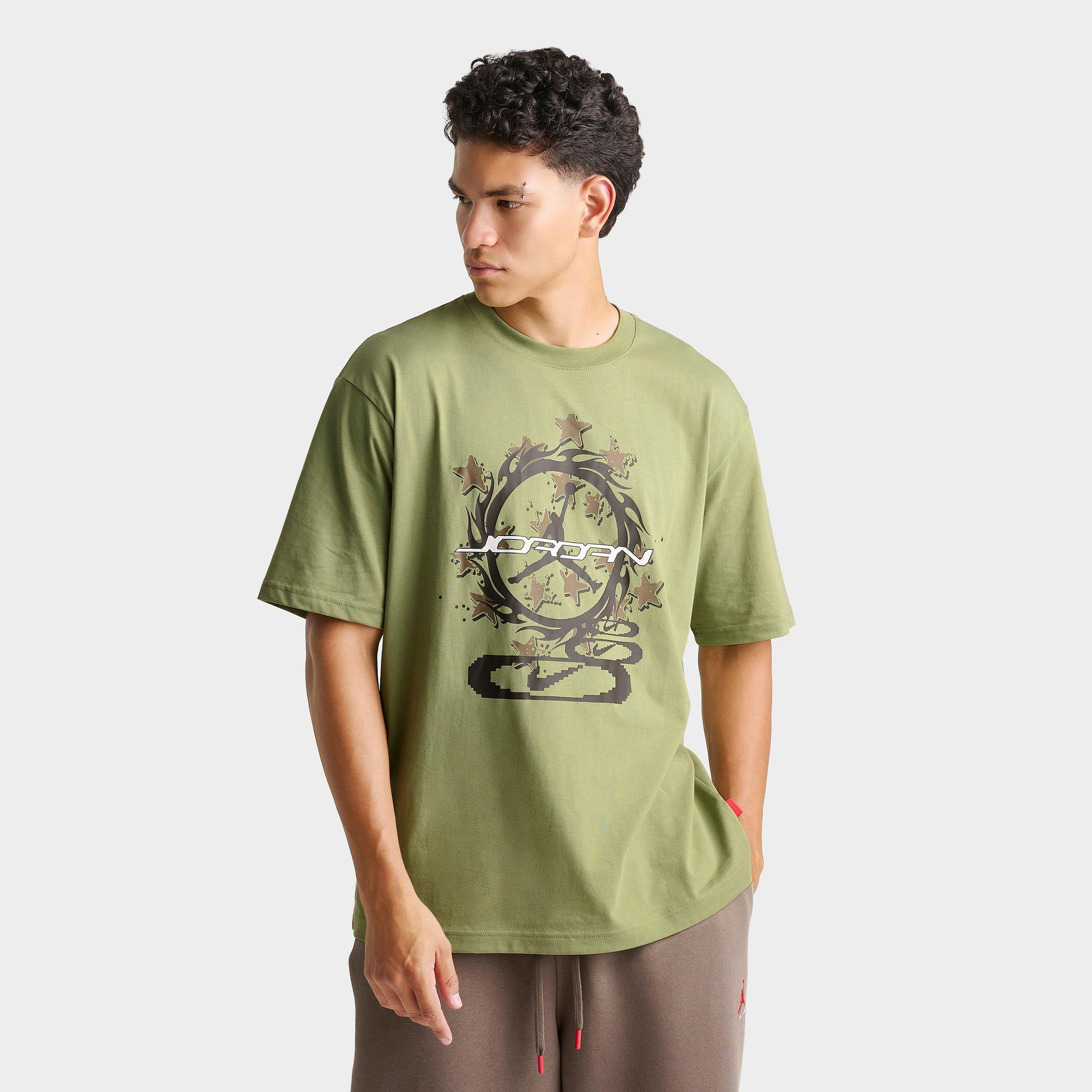 Jordan Men's Blaze Graphic T-Shirt in Alligator/Velvet Brown/Sail Size: Large