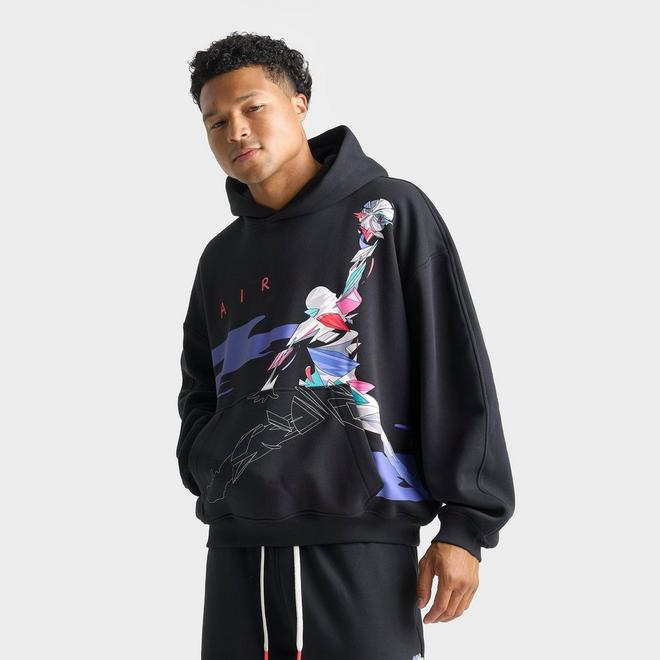 Men's Jordan Brooklyn Artist Series Oversized Graphic Fleece Pullover Hoodie