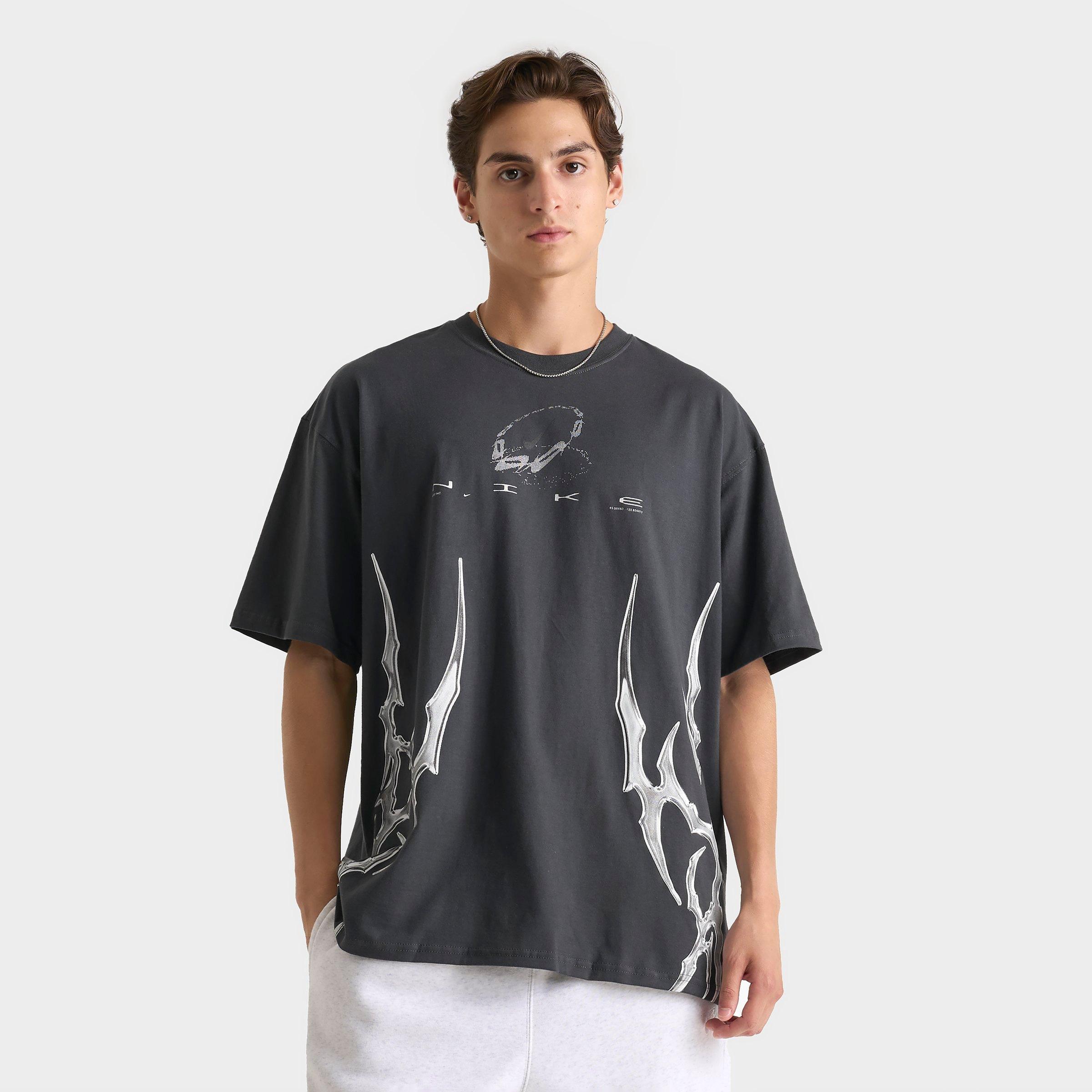 Nike Men's Sportswear Tech Future Graphic T-Shirt in Anthracite Size: Small