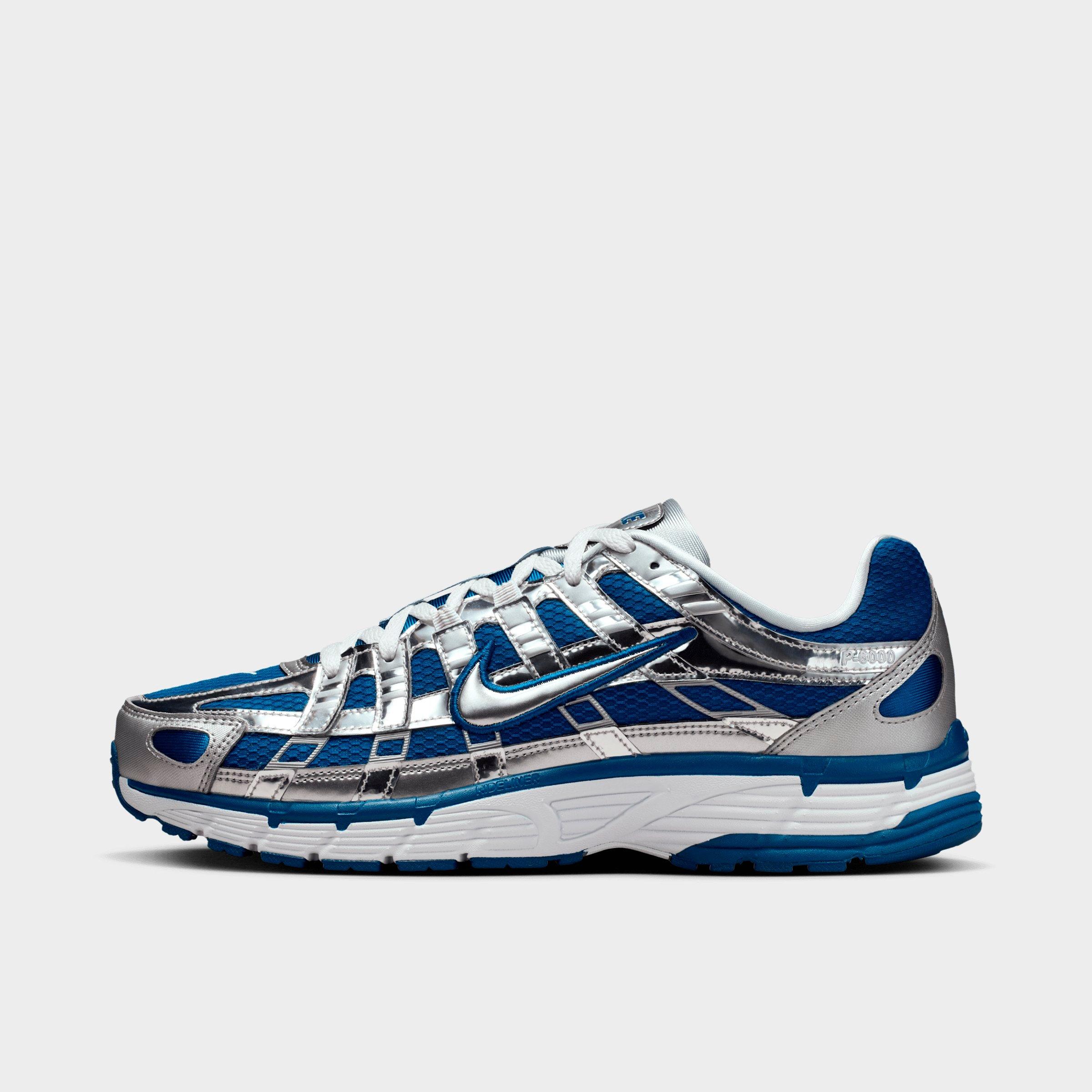 Nike Men's P-6000 Casual Shoes in Court Blue/White/Metallic Silver Size: 7.5