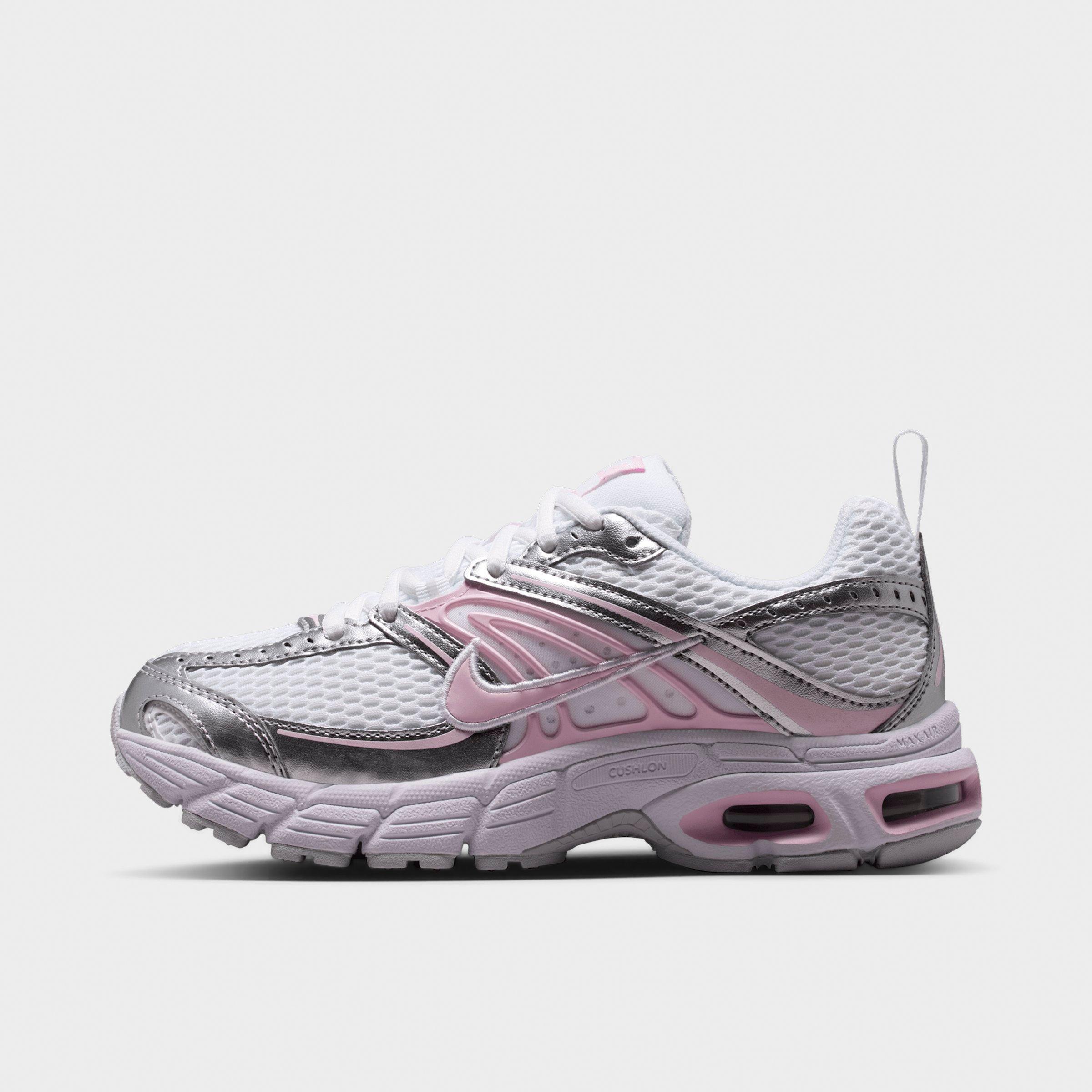 Nike Big Kids Air Max Moto 2K Casual Shoes in White/Pure Platinum/Metallic Silver Size: 6.0