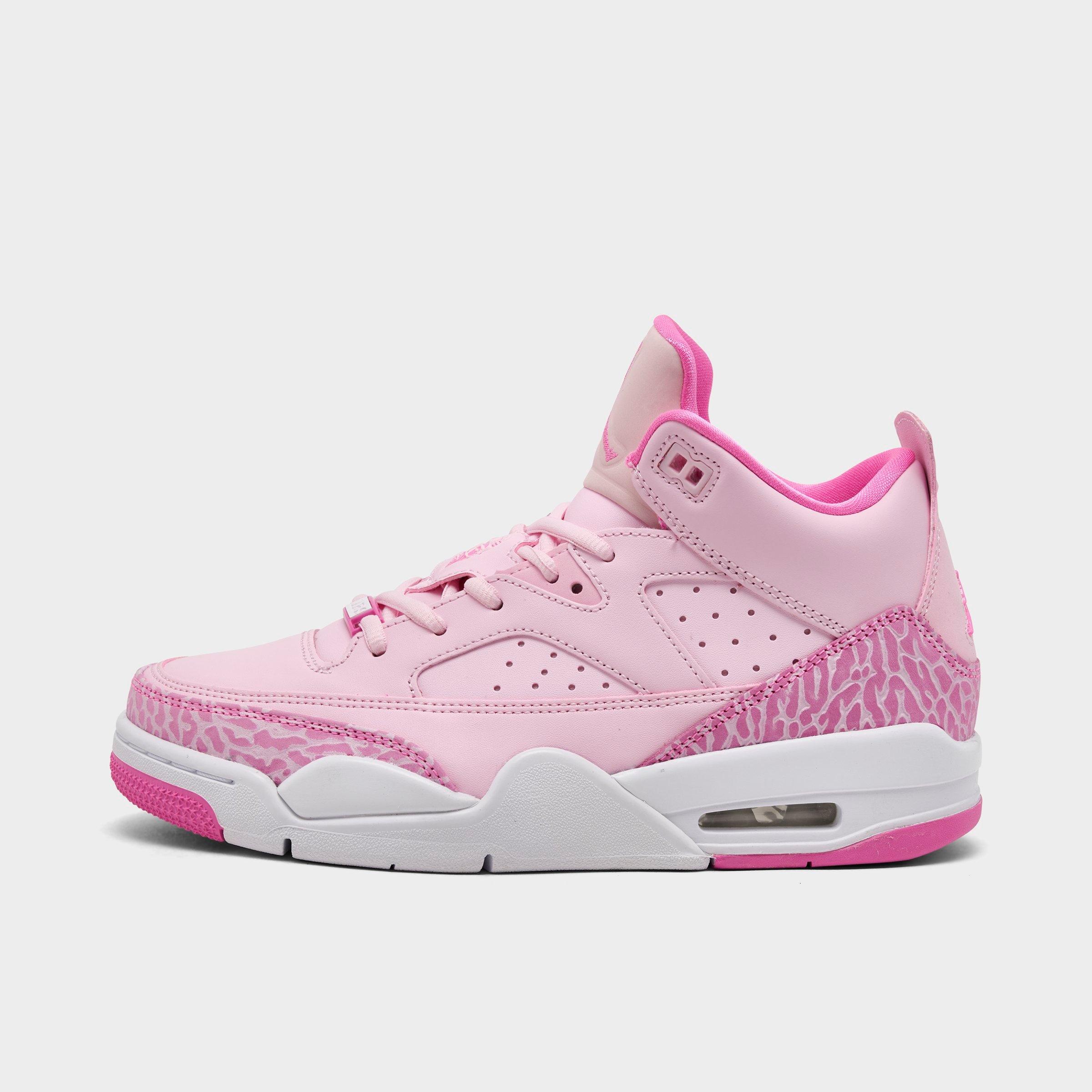 Jordan Big Kids Air Son of Mars Low Casual Shoes in Pink Foam/White/China Rose Size: 5.0