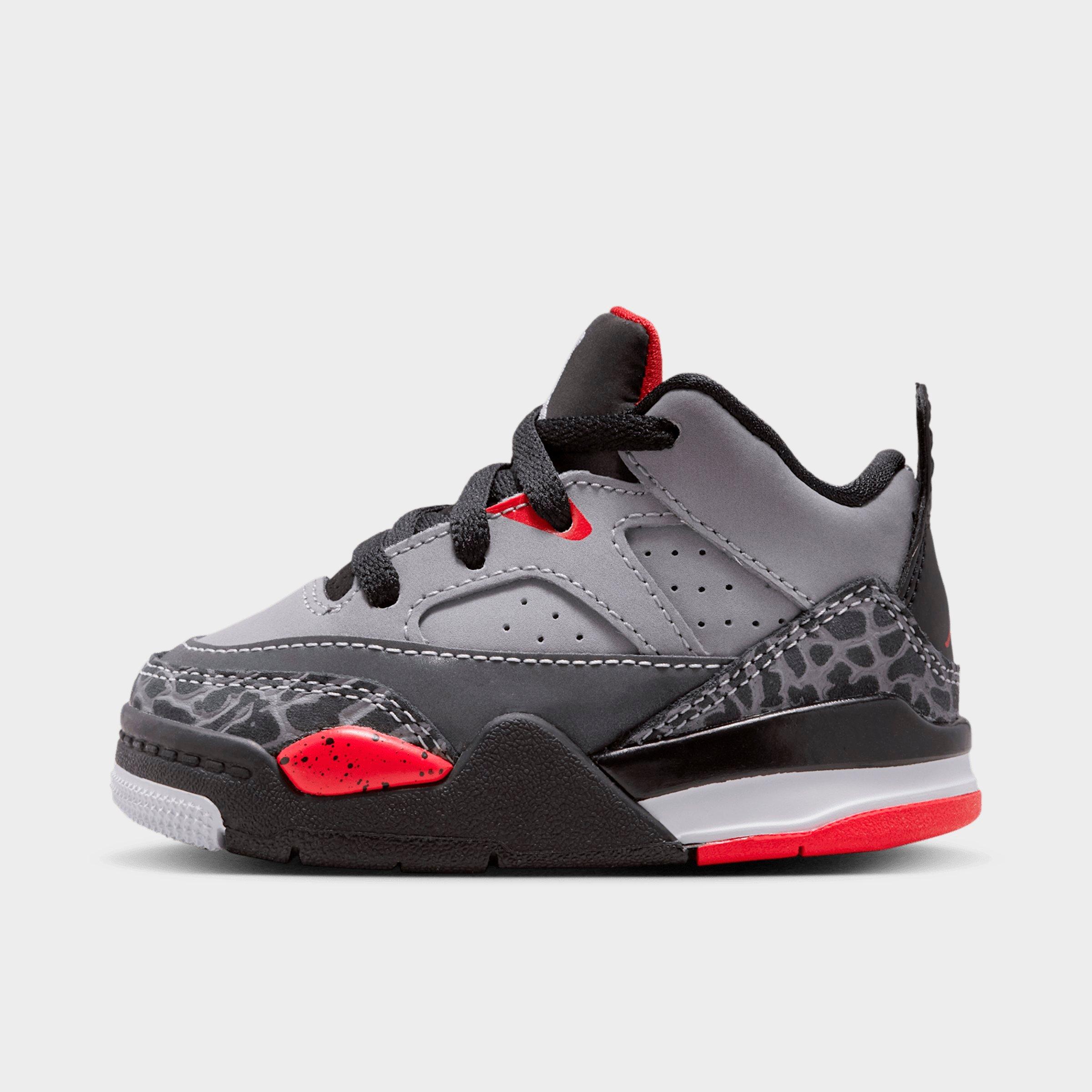 Jordan Kids Toddler Air Son of Mars Low Casual Shoes in Cement Grey/Black/Fire Red Size: 2.0